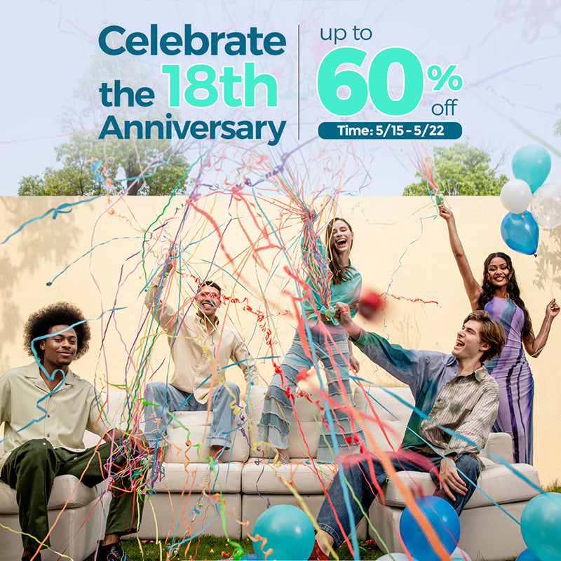 LINSY HOME 18th Anniversary Celebration: Amazing Discounts from May 15th to 22th!