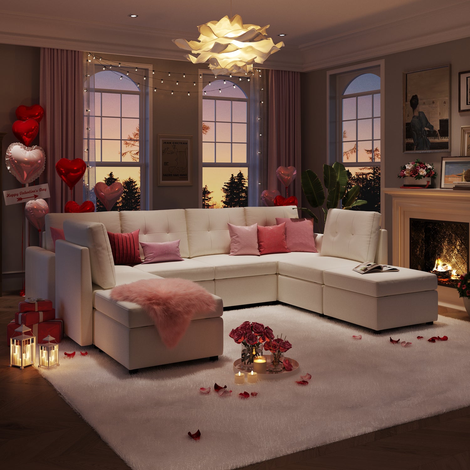 Crafting Love and Comfort: A Modular Sofa for Valentine's Day - LINSY HOME