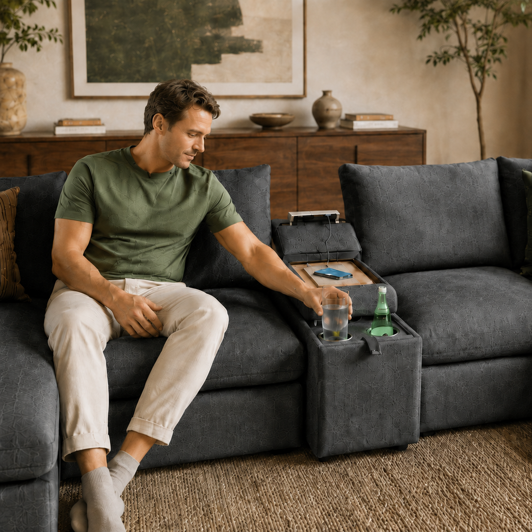 What to Know Before Choosing a Couch With Cup Holders
