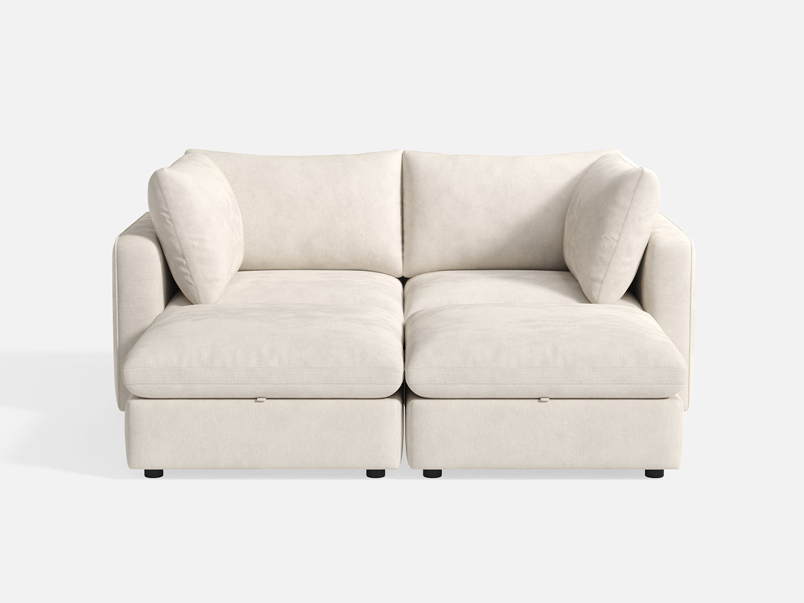 RUBIK V 2 Seats with 2 Ottomans