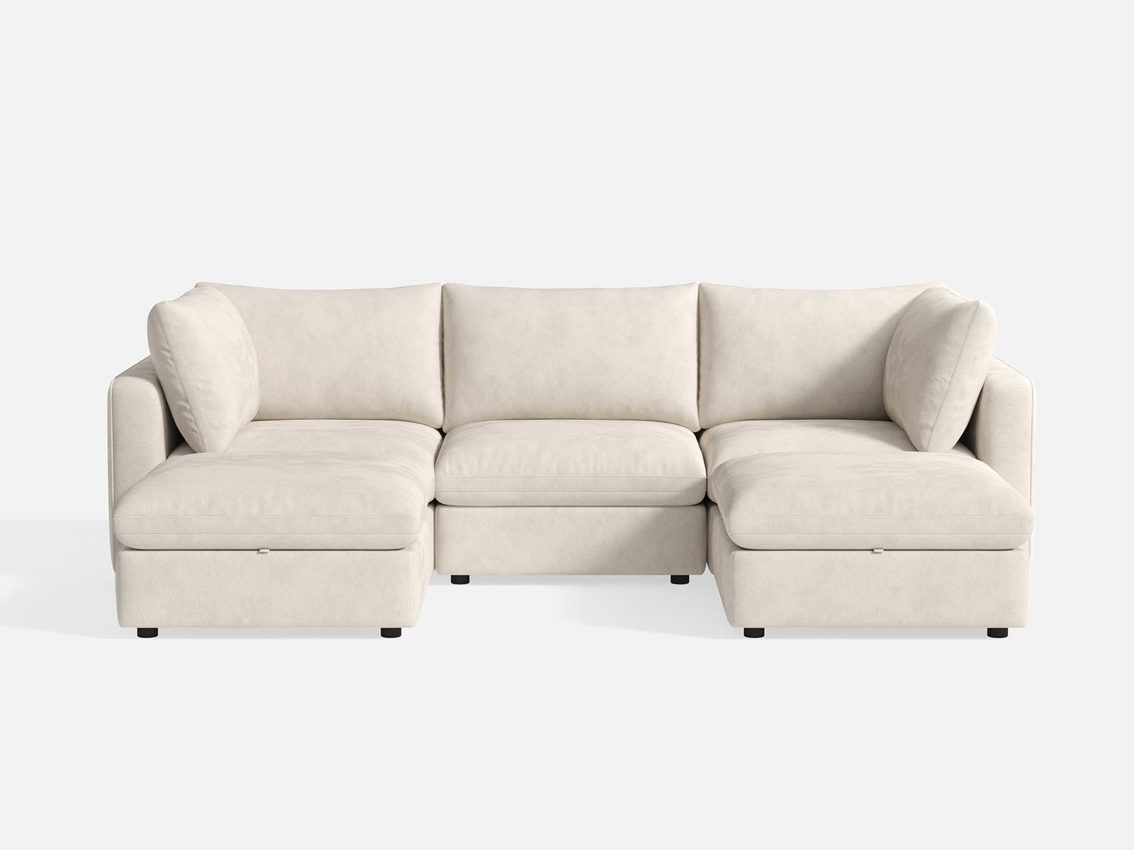 RUBIK V 3 Seats with 2 Ottomans