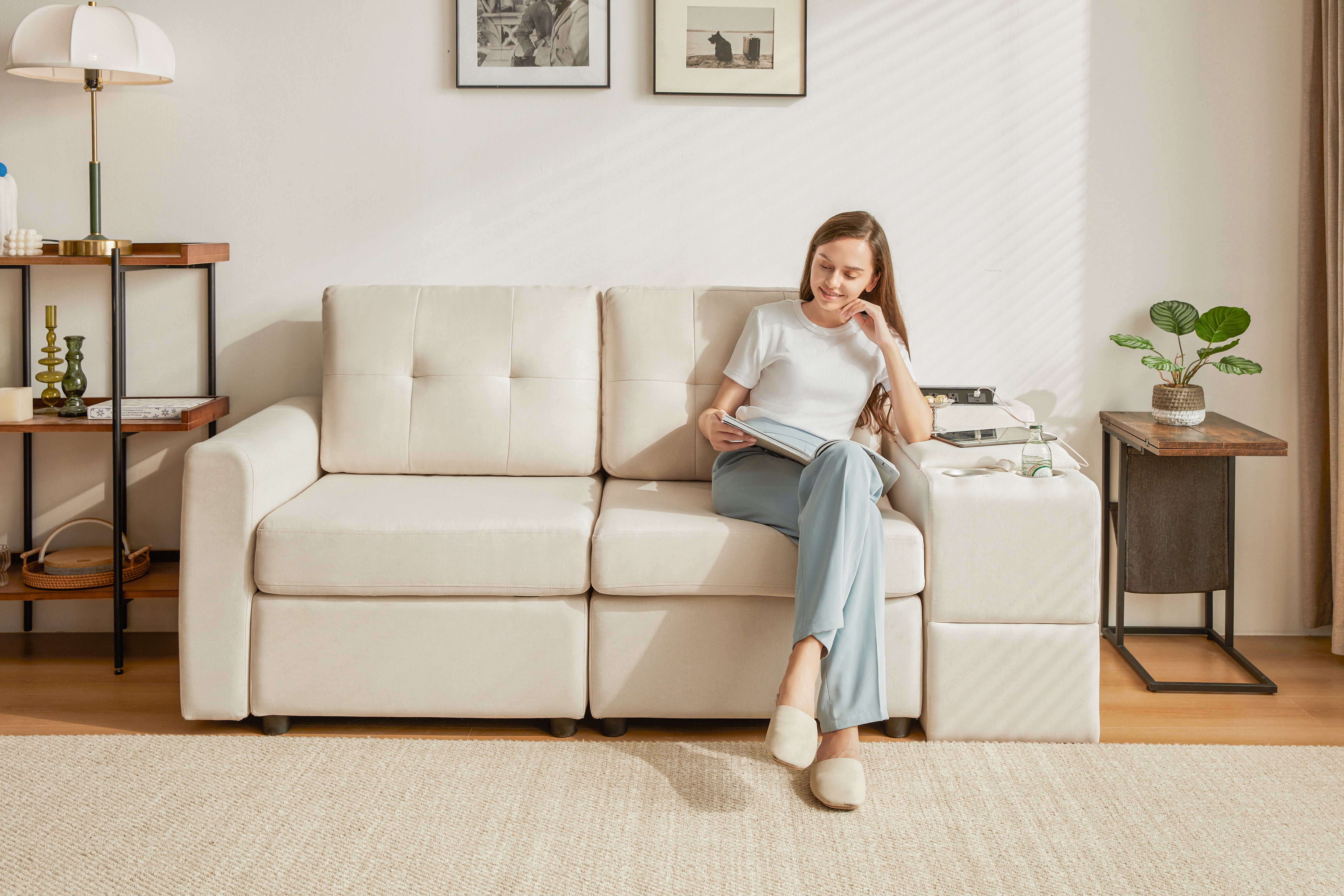 RUBIK III 2 Seats with Console - LINSY HOME