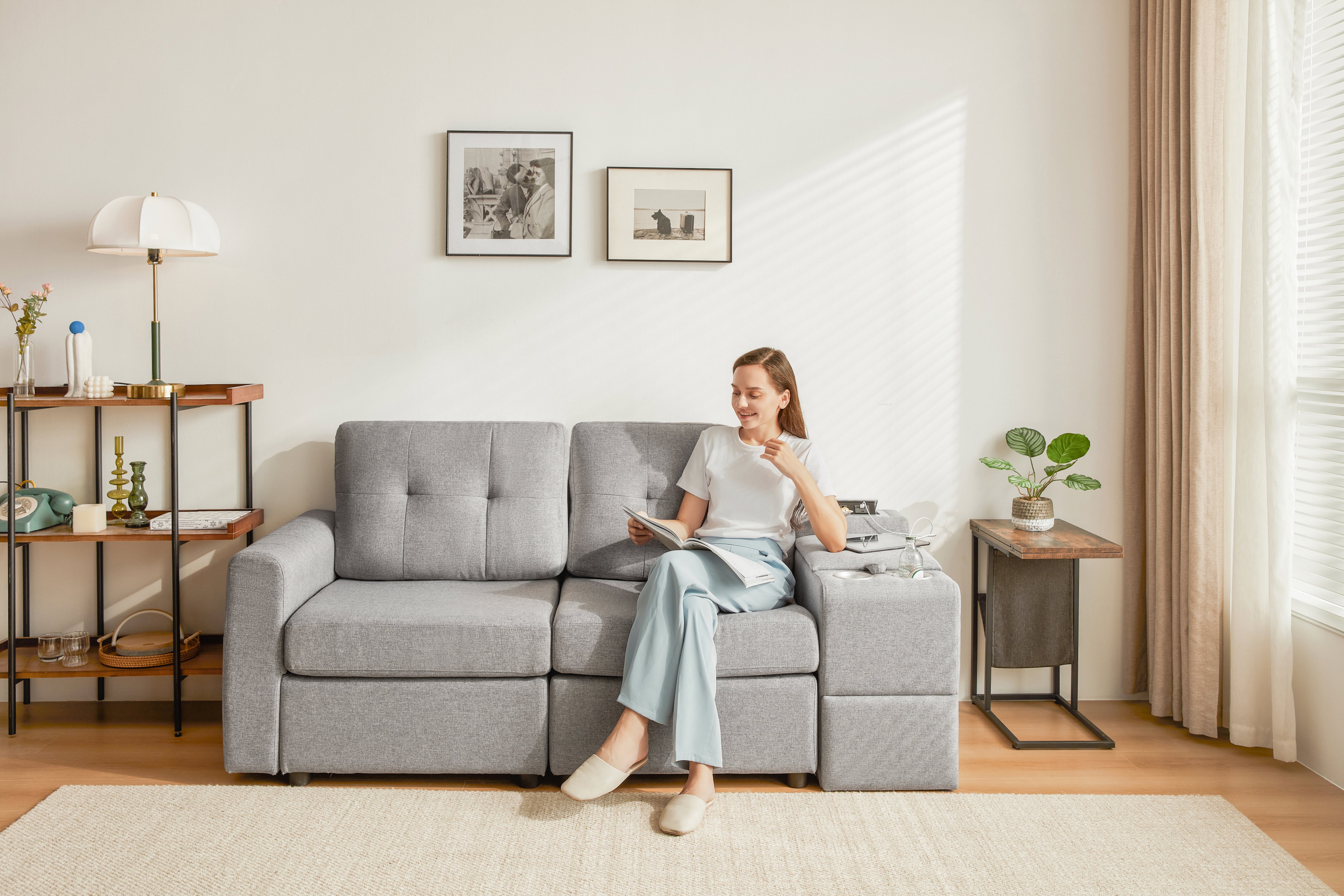 RUBIK III 2 Seats with Console - LINSY HOME