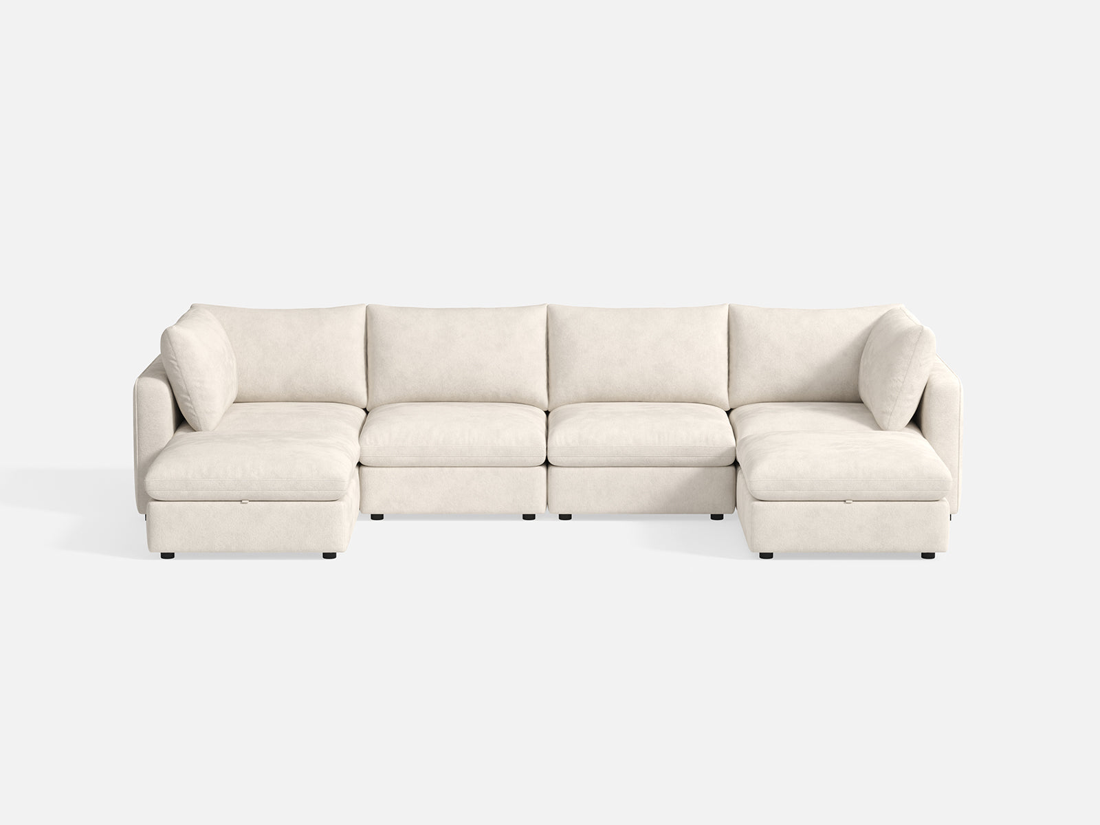 RUBIK V 4 Seats with 2 Ottomans