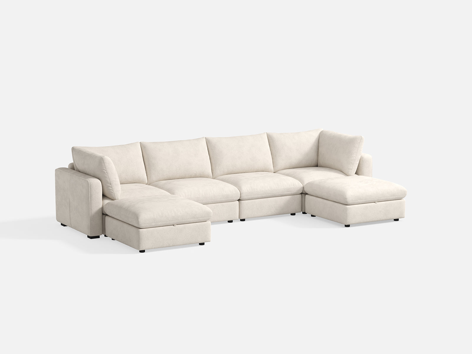 RUBIK V 4 Seats with 2 Ottomans