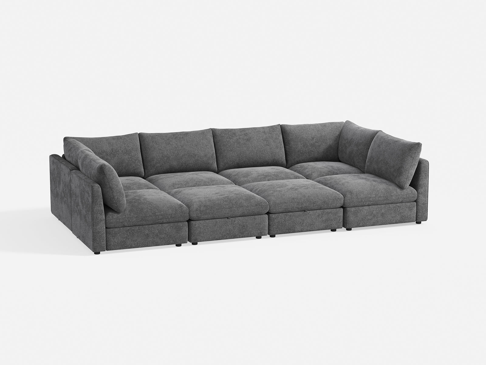 RUBIK V 4 Seats with 2 Corners & 2 Ottomans