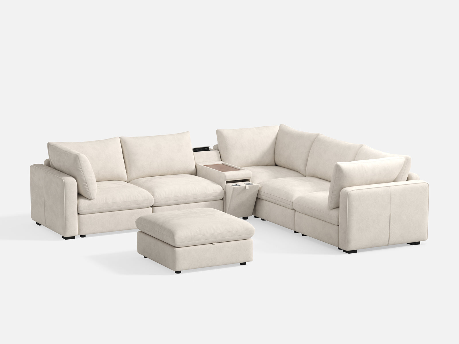 RUBIK V 4 Seats with Ottoman & Corner & Console