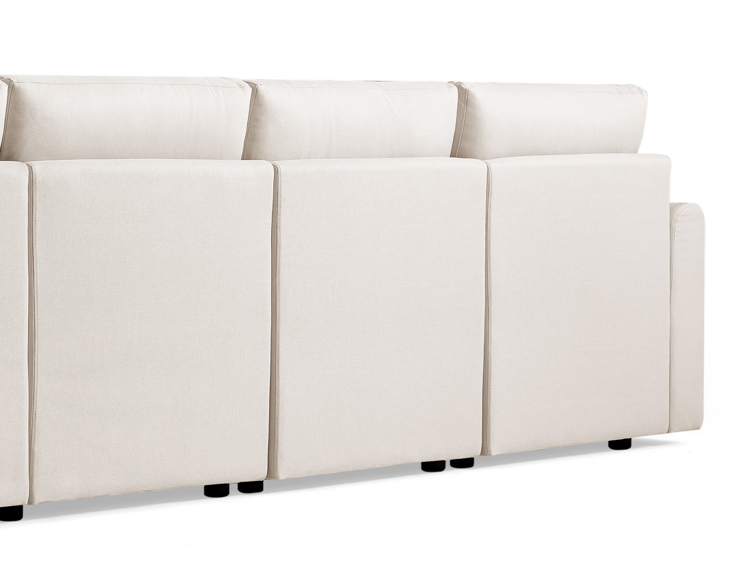 RUBIK III 4 Seats with 2 Ottomans & CABIK I Modular Storage Cabinet