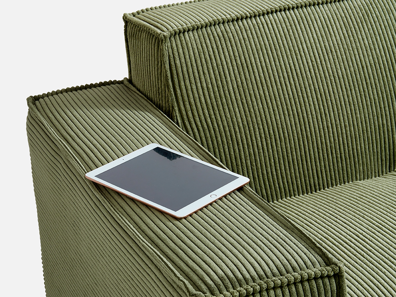 Pop-Seat 4 Seats with 2 Ottomans, Compressed Self-Inflating Foam Sofa - LINSY HOME