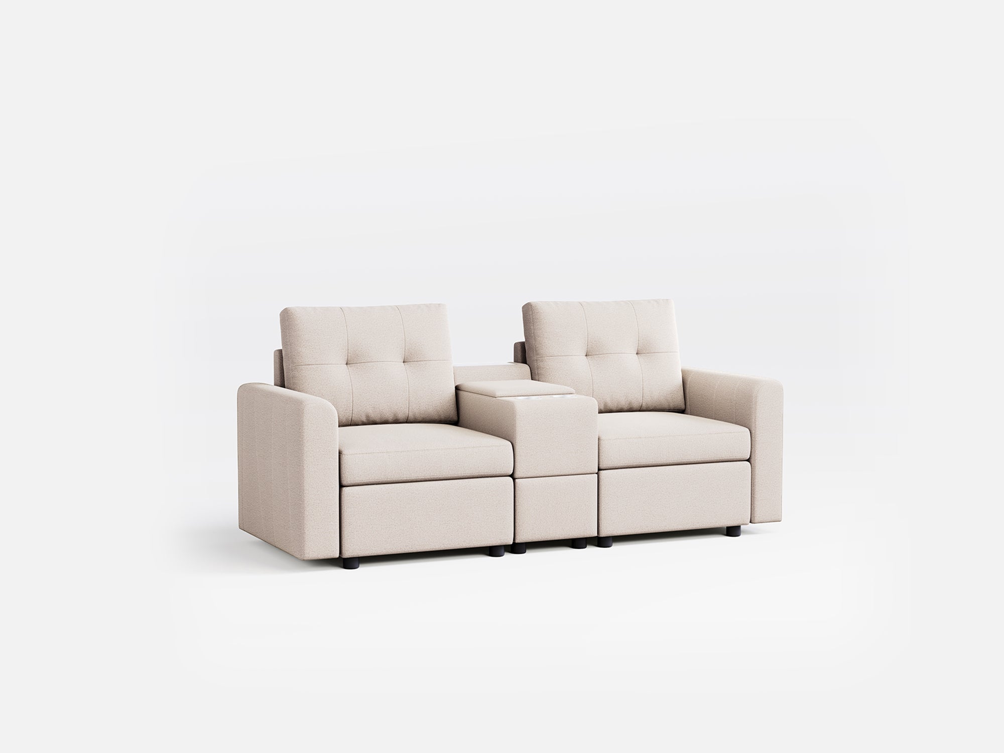 RUBIK III 2 Seats with Console - LINSY HOME