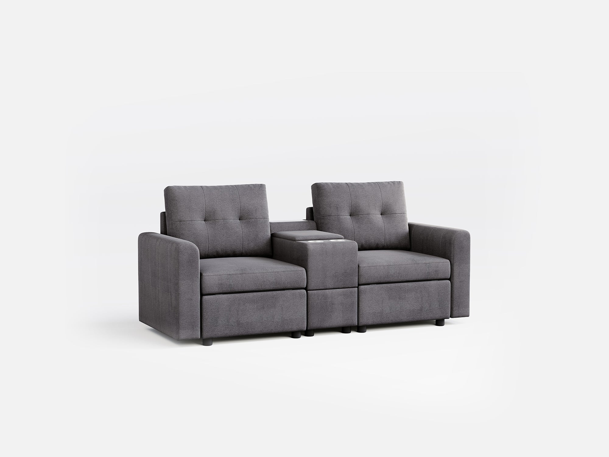 RUBIK III 2 Seats with Console - LINSY HOME