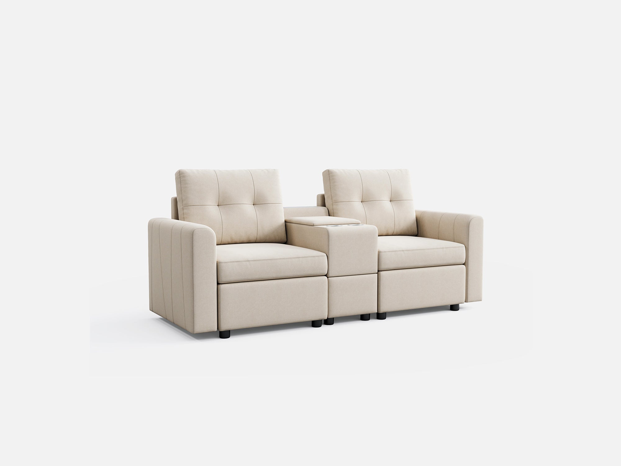 RUBIK III 2 Seats with Console - LINSY HOME