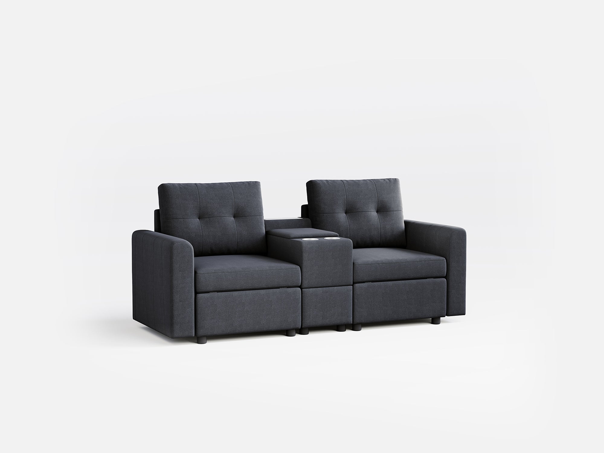 RUBIK III 2 Seats with Console - LINSY HOME