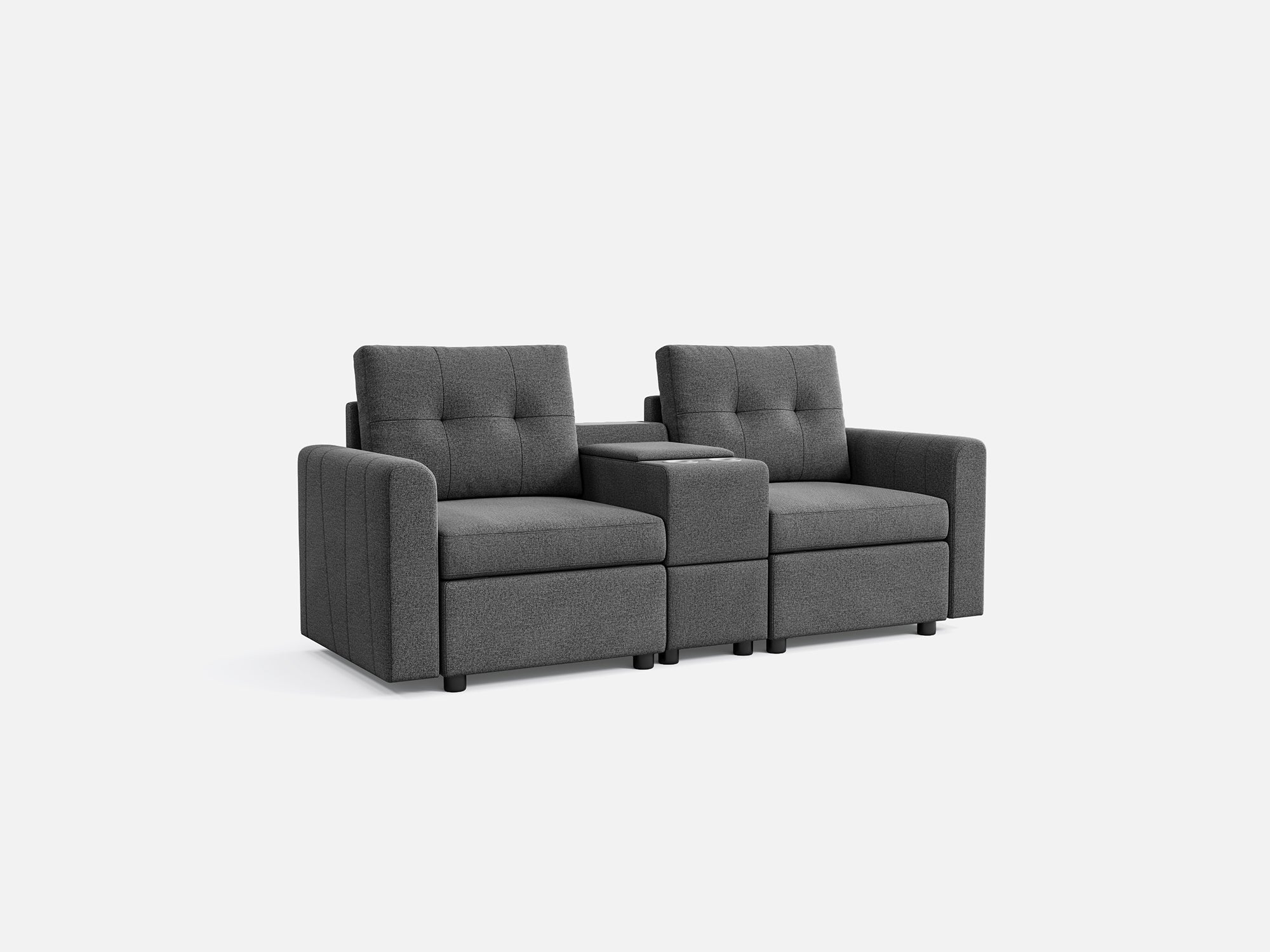 RUBIK III 2 Seats with Console - LINSY HOME