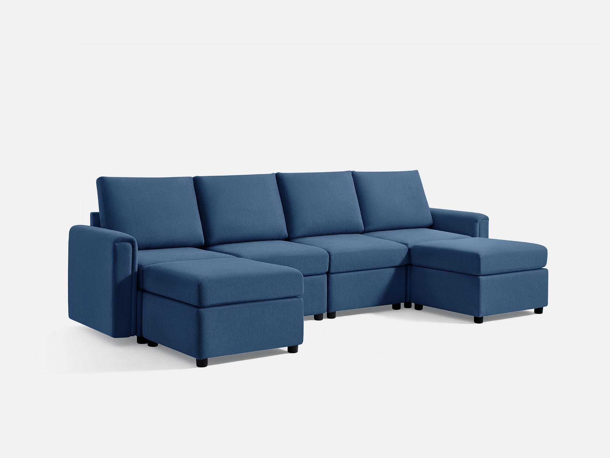 RUBIK I 4 Seats with 2 Ottomans - LINSY HOME