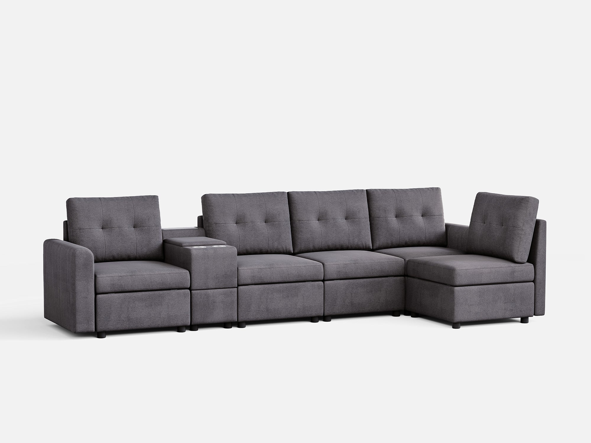 RUBIK III 5 Seats with Console - LINSY HOME