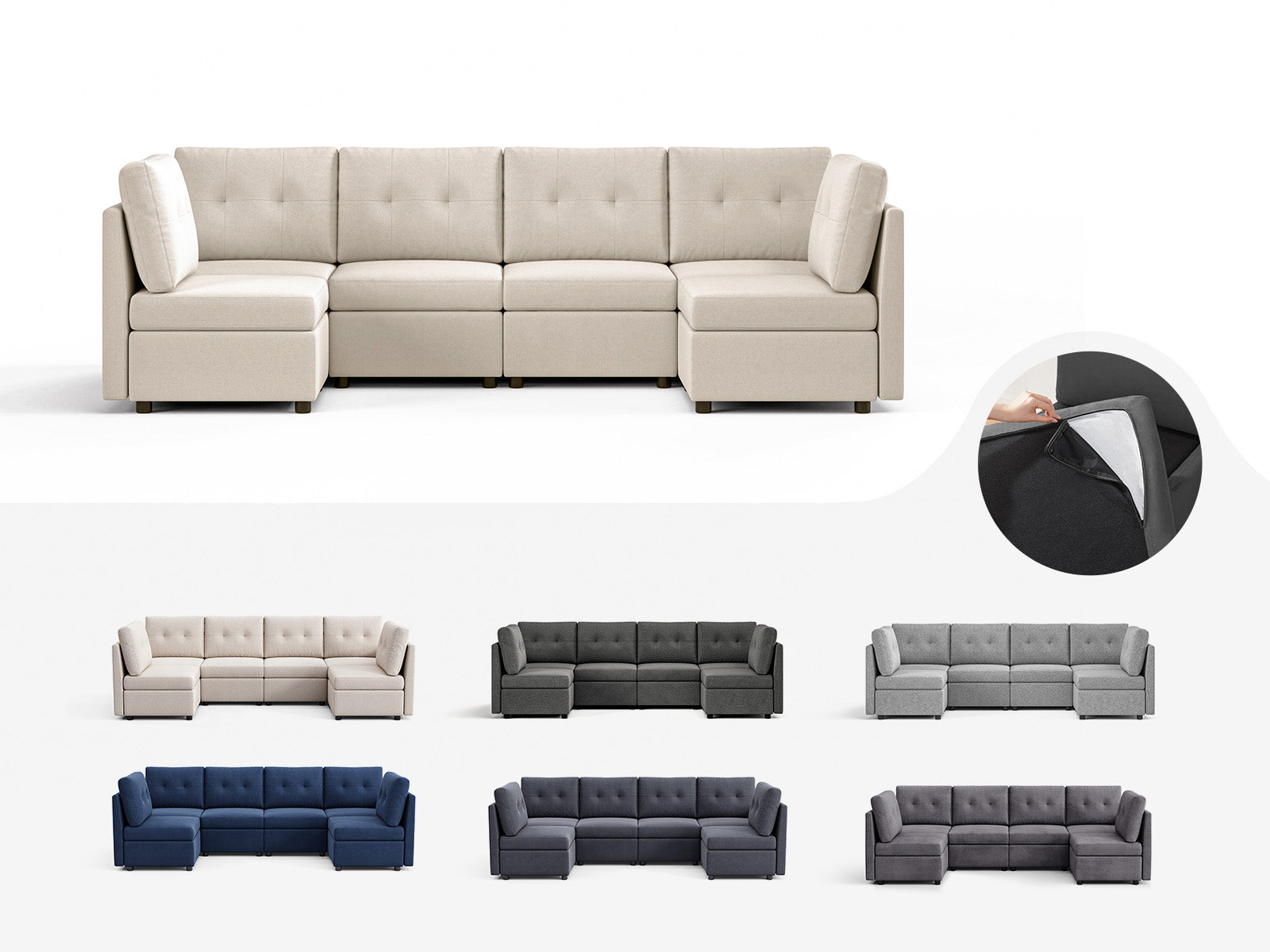 Replacement Covers Set for RUBIK III 6 Seats Sofa