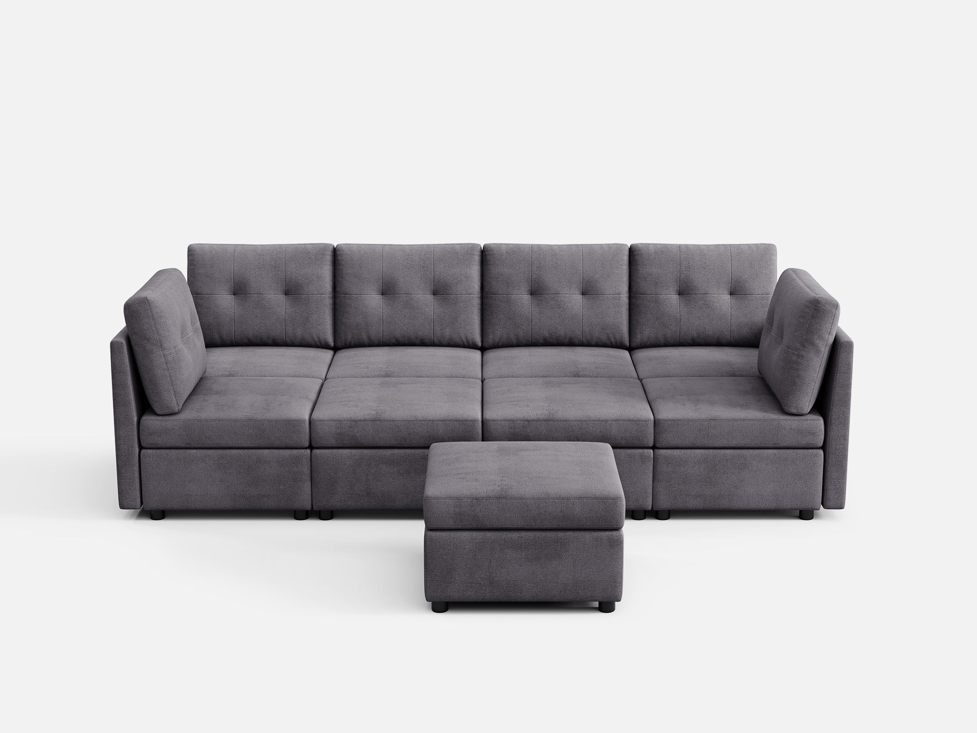 RUBIK III 6 Seats With 3 Ottomans - LINSY HOME