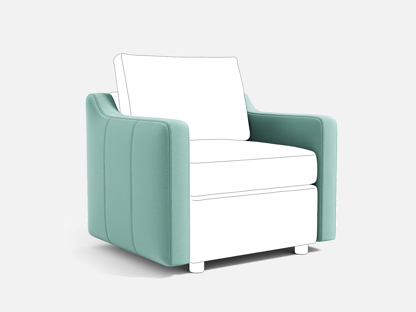 RUBIK I Backrest & Headrest & Seat & Ottoman & Armrest & Back Cushion