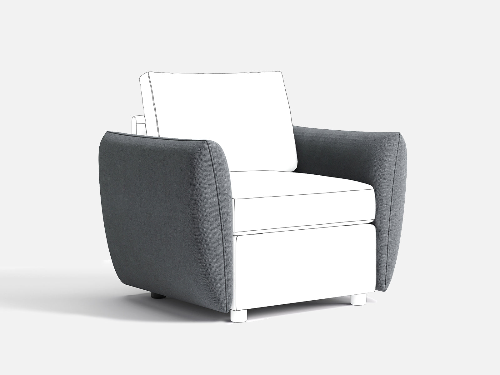RUBIK I Backrest & Headrest & Seat & Ottoman & Armrest & Back Cushion