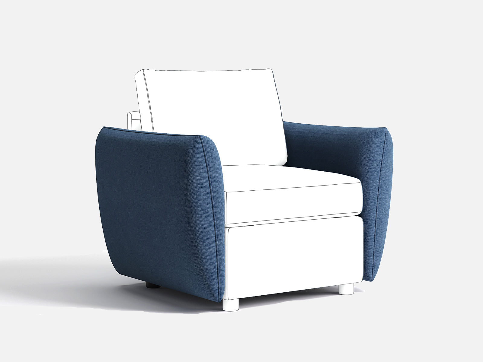 RUBIK I Backrest & Headrest & Seat & Ottoman & Armrest & Back Cushion
