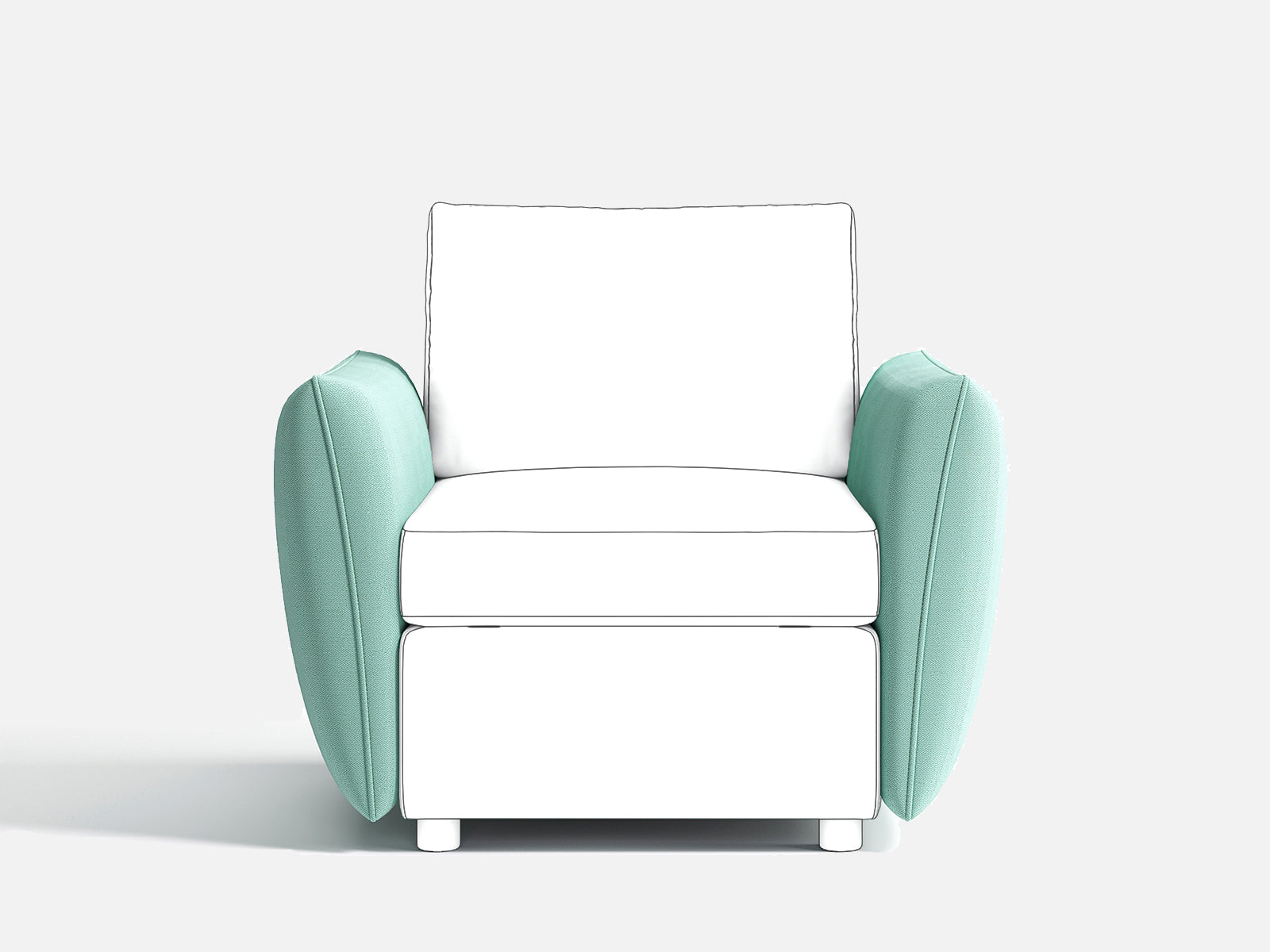 RUBIK I Backrest & Headrest & Seat & Ottoman & Armrest & Back Cushion