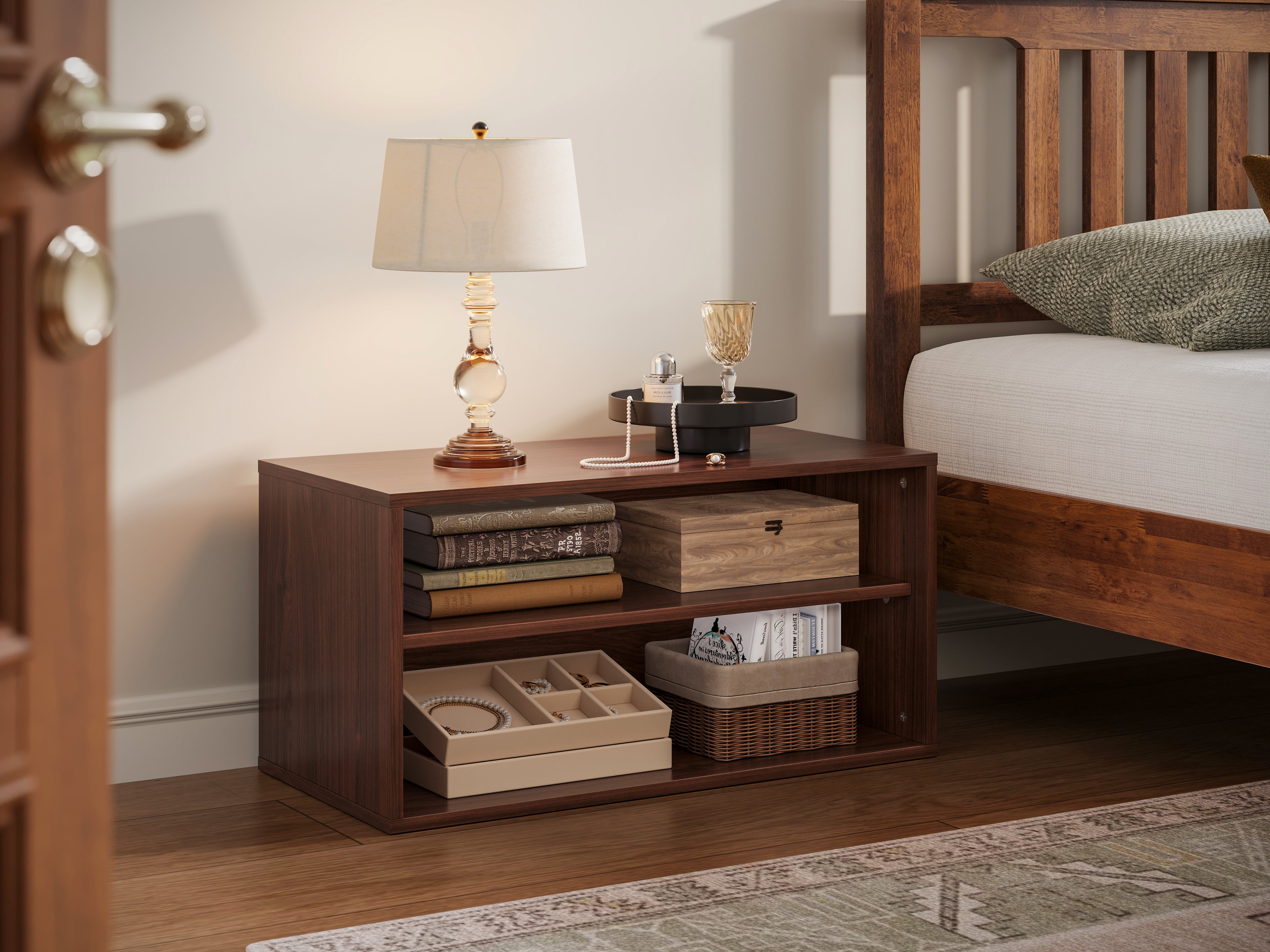 RUBIK V 3 Seats with Ottoman & CABIK I Modular Storage Cabinet