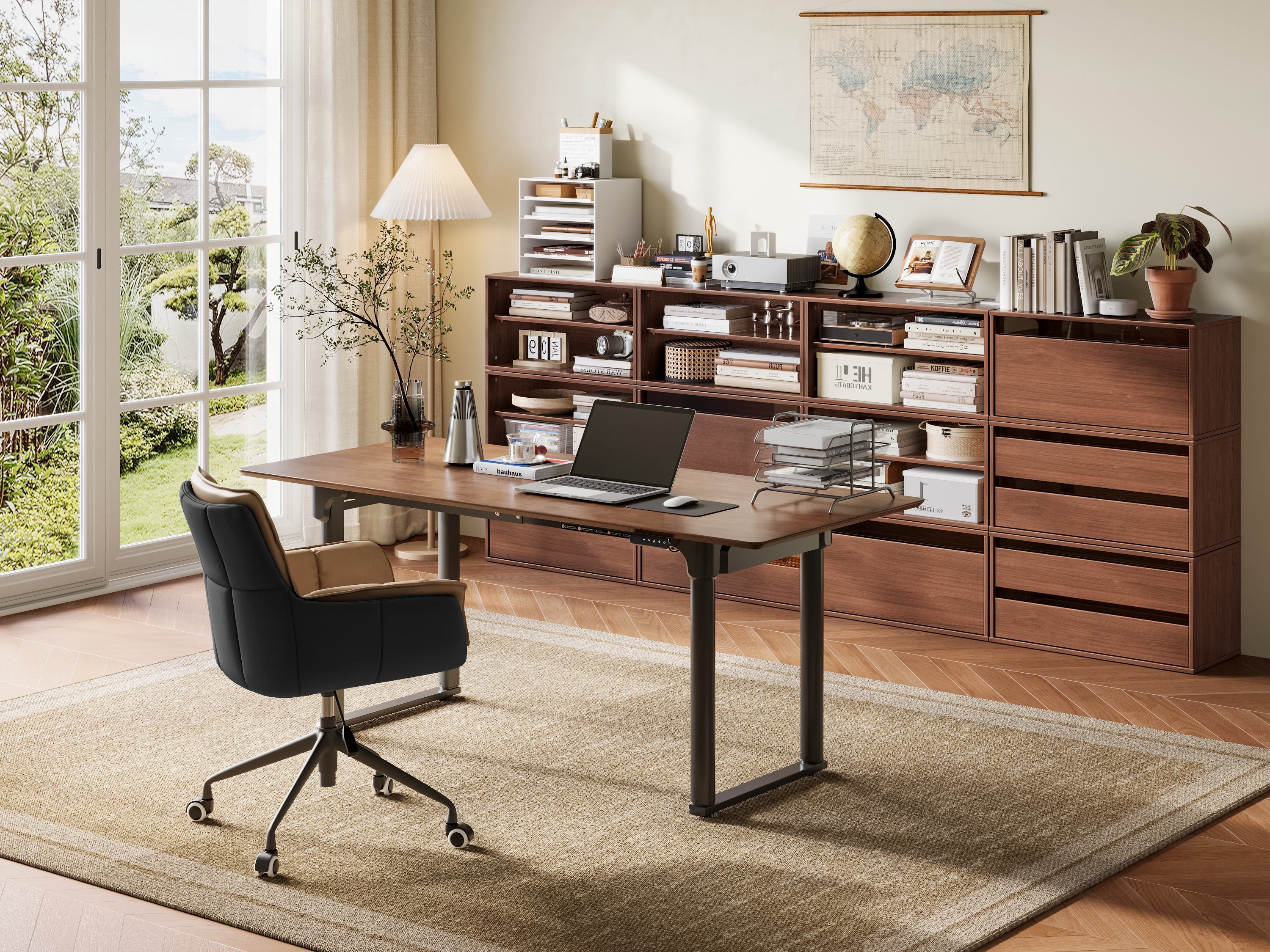 CABIK I 5 Open & 4 Single-Drawer & 3 Double-Drawer Cabinet