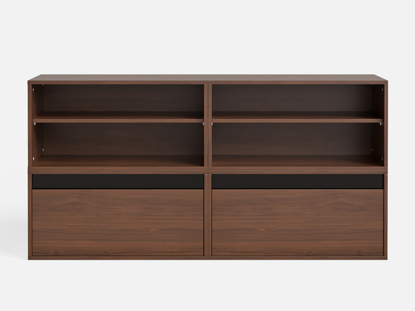 CABIK I 2 Open & 2 Single-Drawer Cabinet