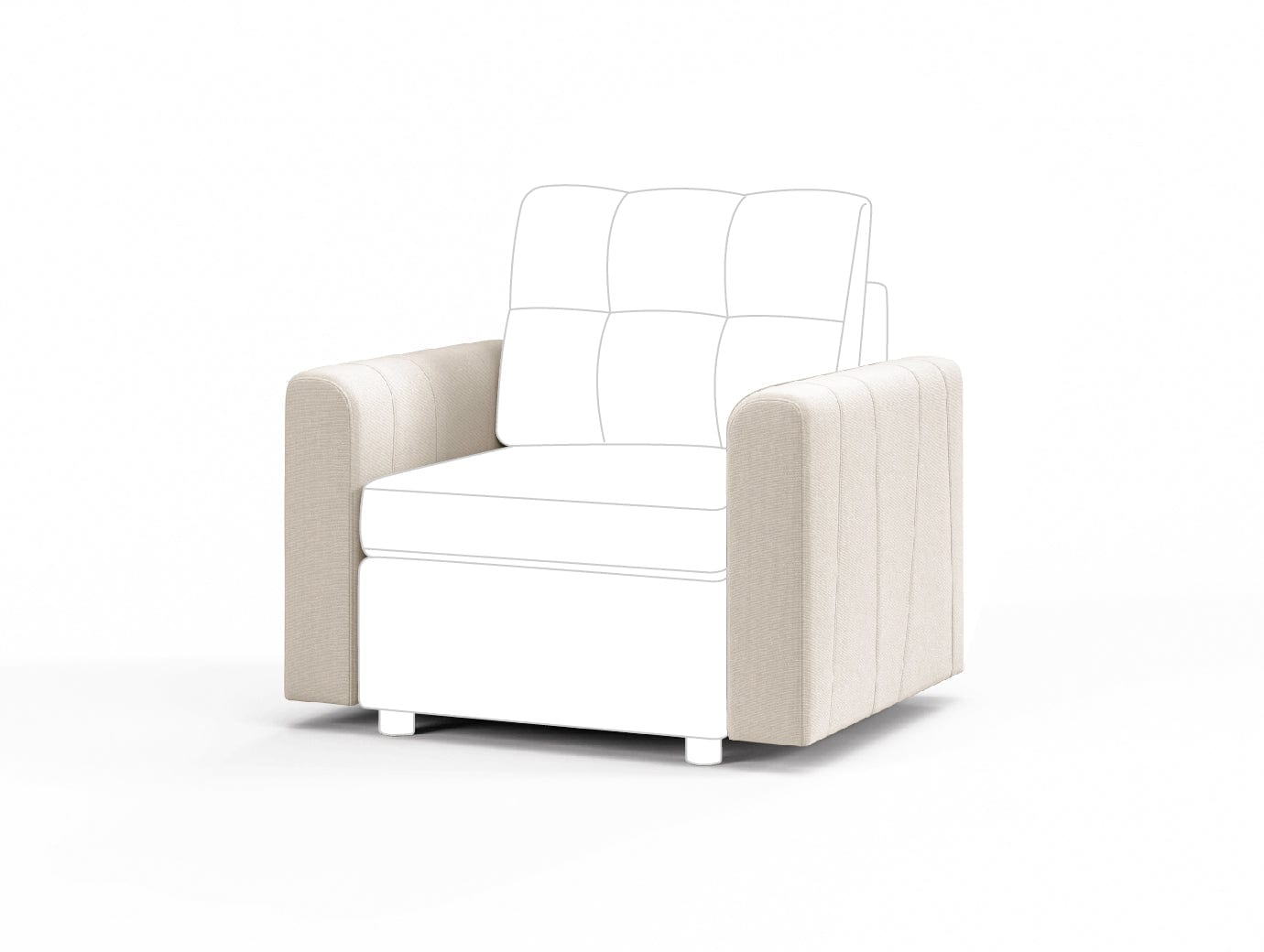 RUBIK III Armrest & Seat & Ottoman & Corner & Seat Cushion & Backrest & Back Cushion - LINSY HOME