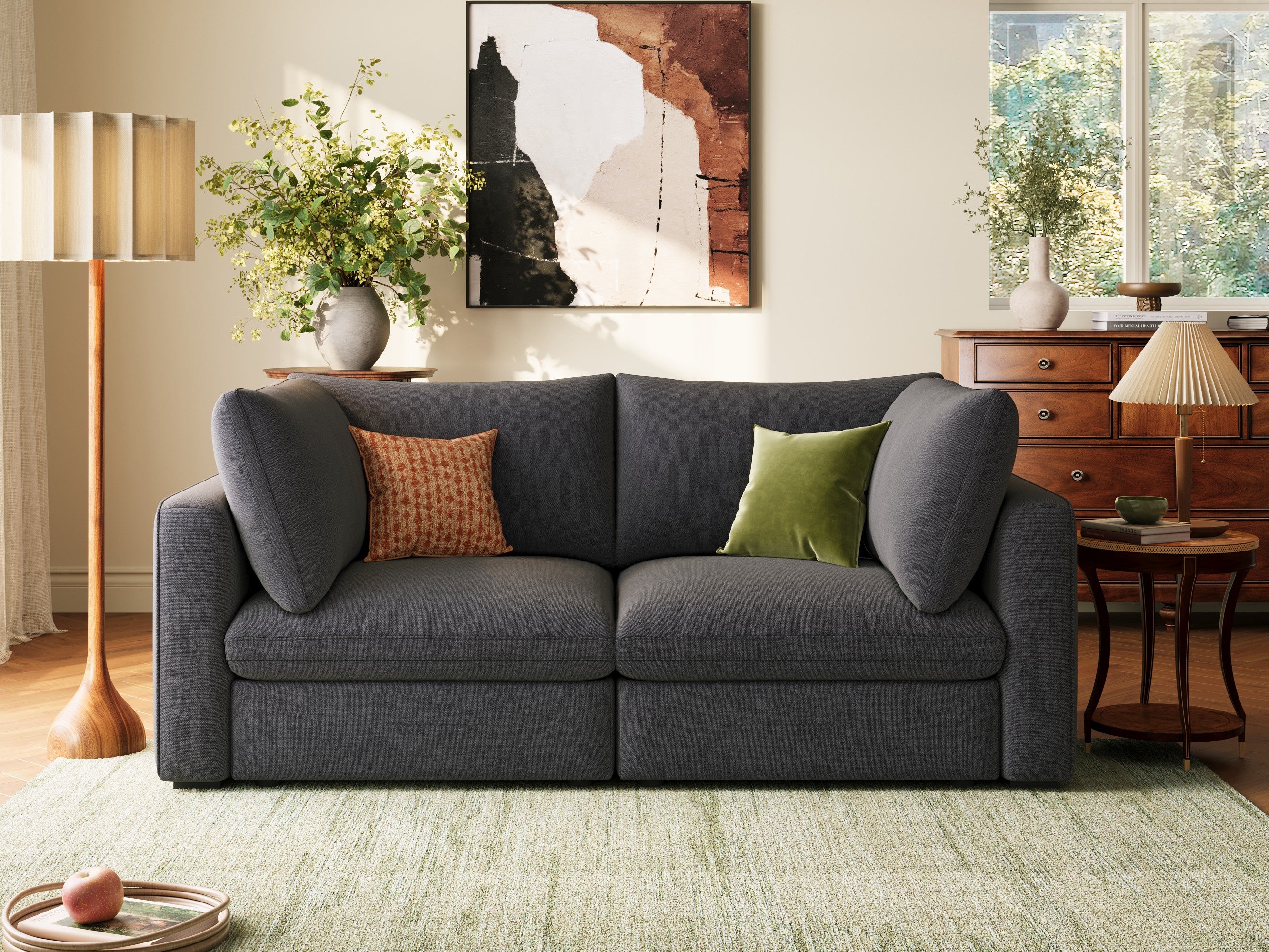 RUBIK V 2 Seats Couch - LINSY HOME