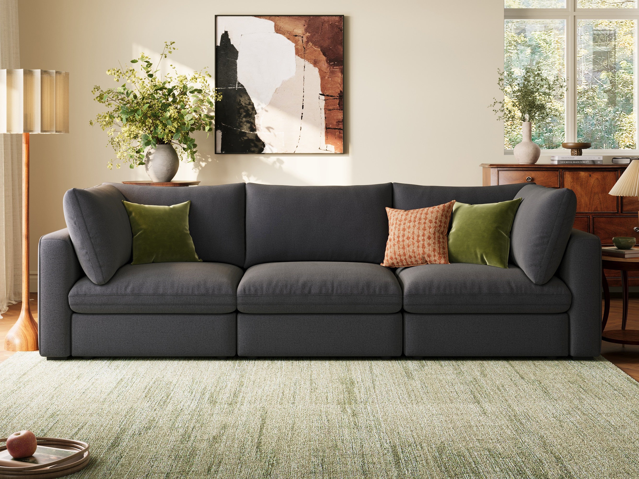 RUBIK V 3 Seats Couch - LINSY HOME