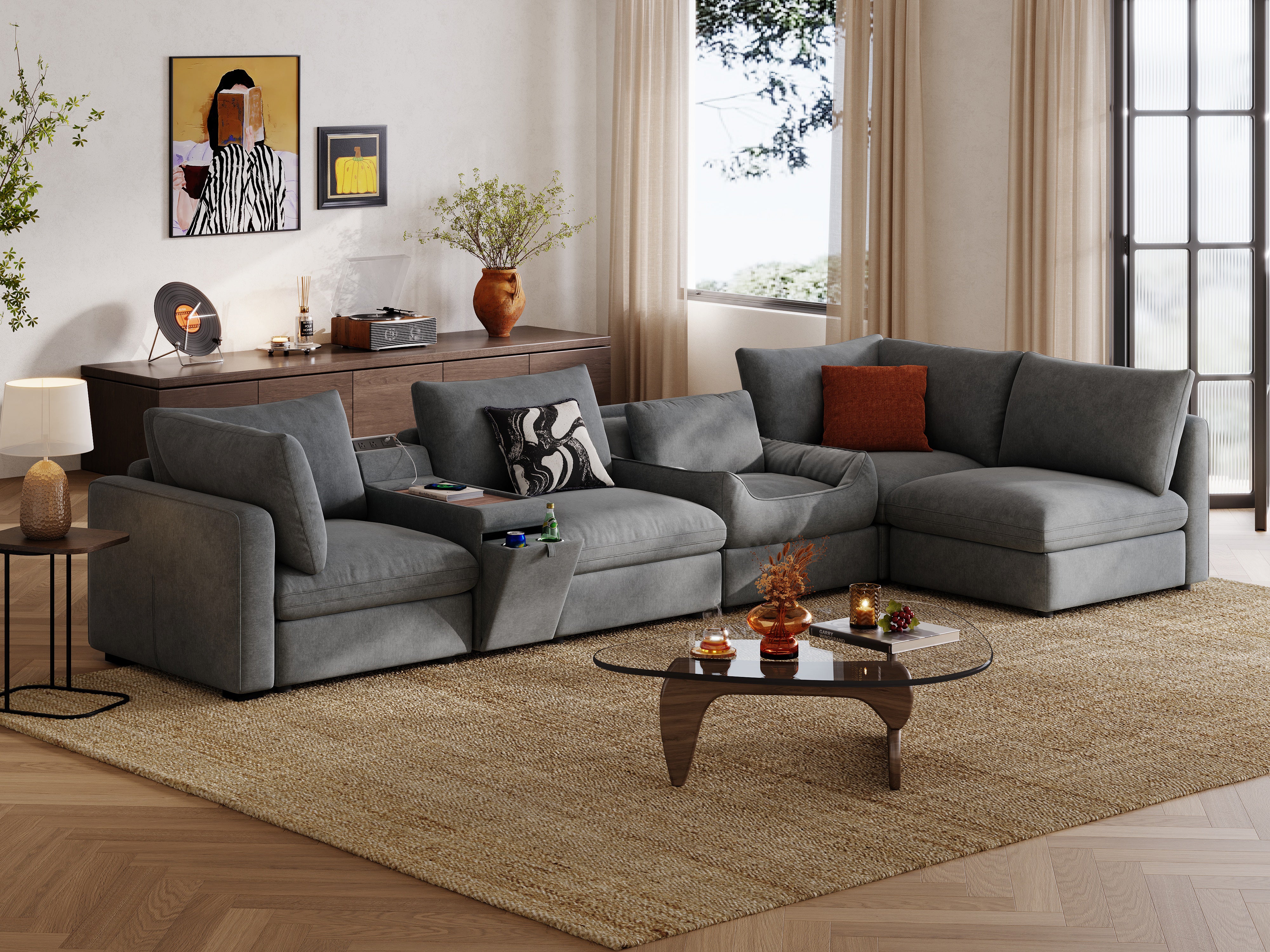 RUBIK V 5 Seats with Console & Pet Bed Module