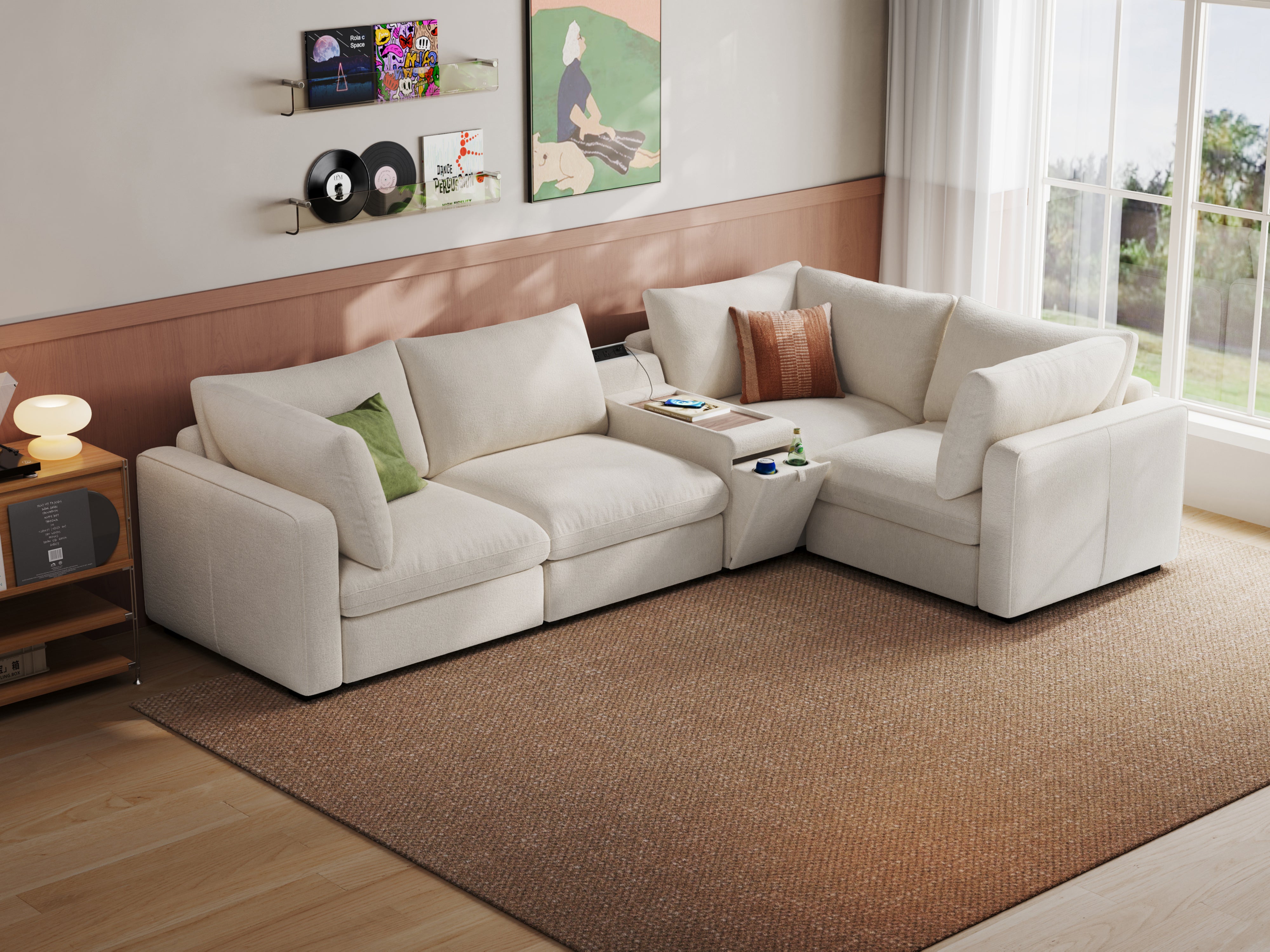 RUBIK V 3 Seats with Corner & Console