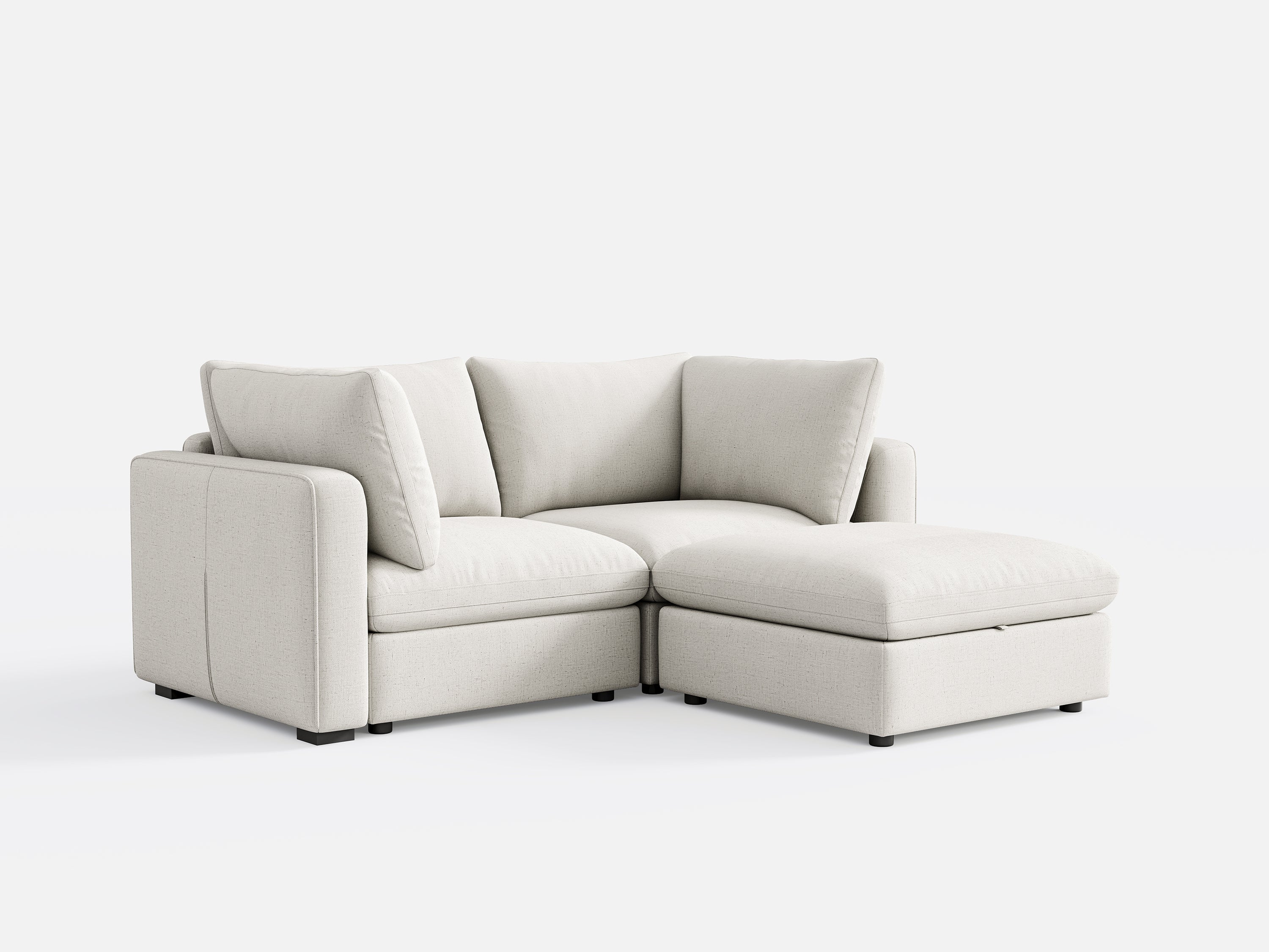 RUBIK V 2 Seats with Ottoman - LINSY HOME