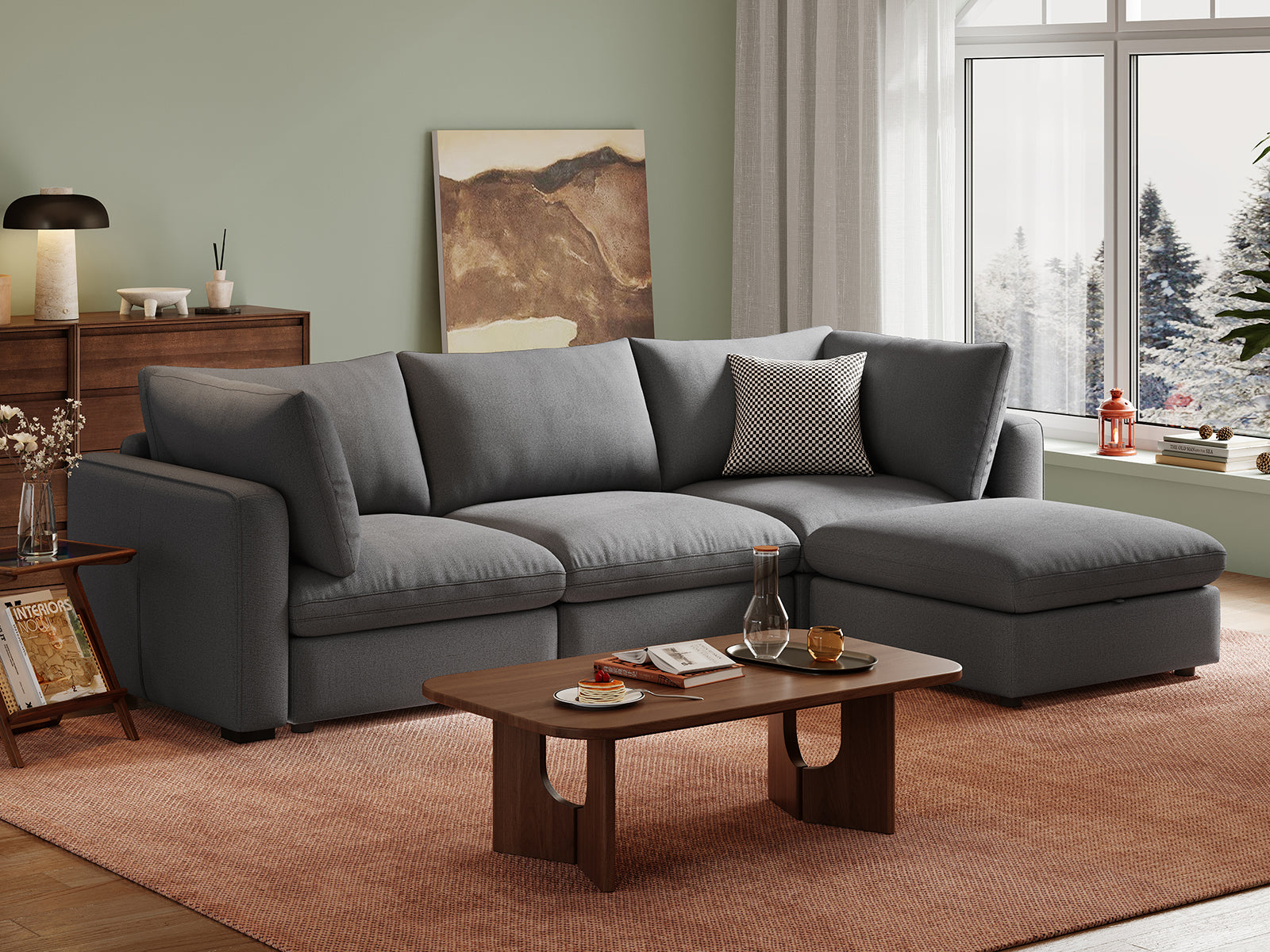 RUBIK V 3 Seats with Ottoman