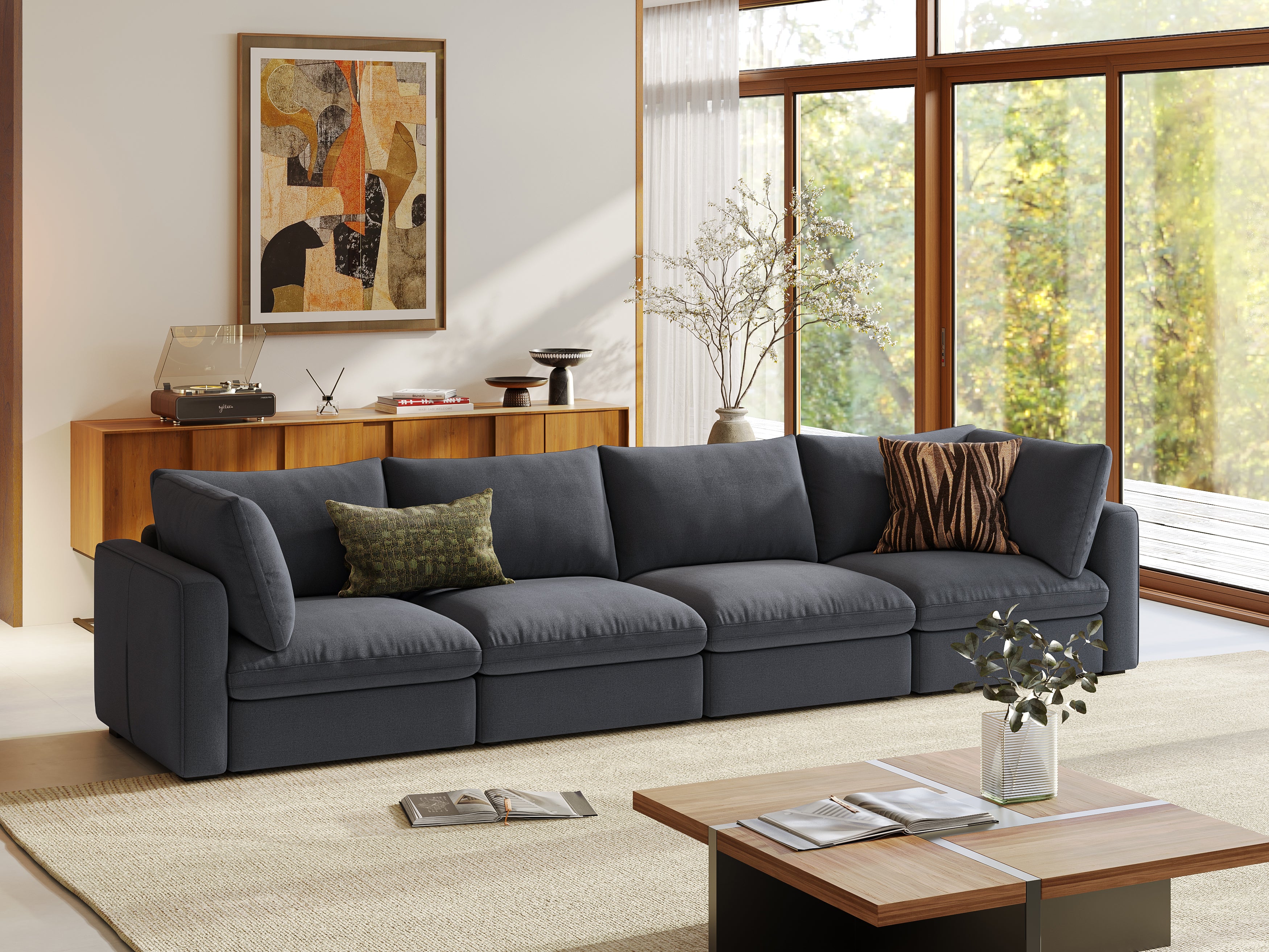 RUBIK V 4 Seats Couch - LINSY HOME