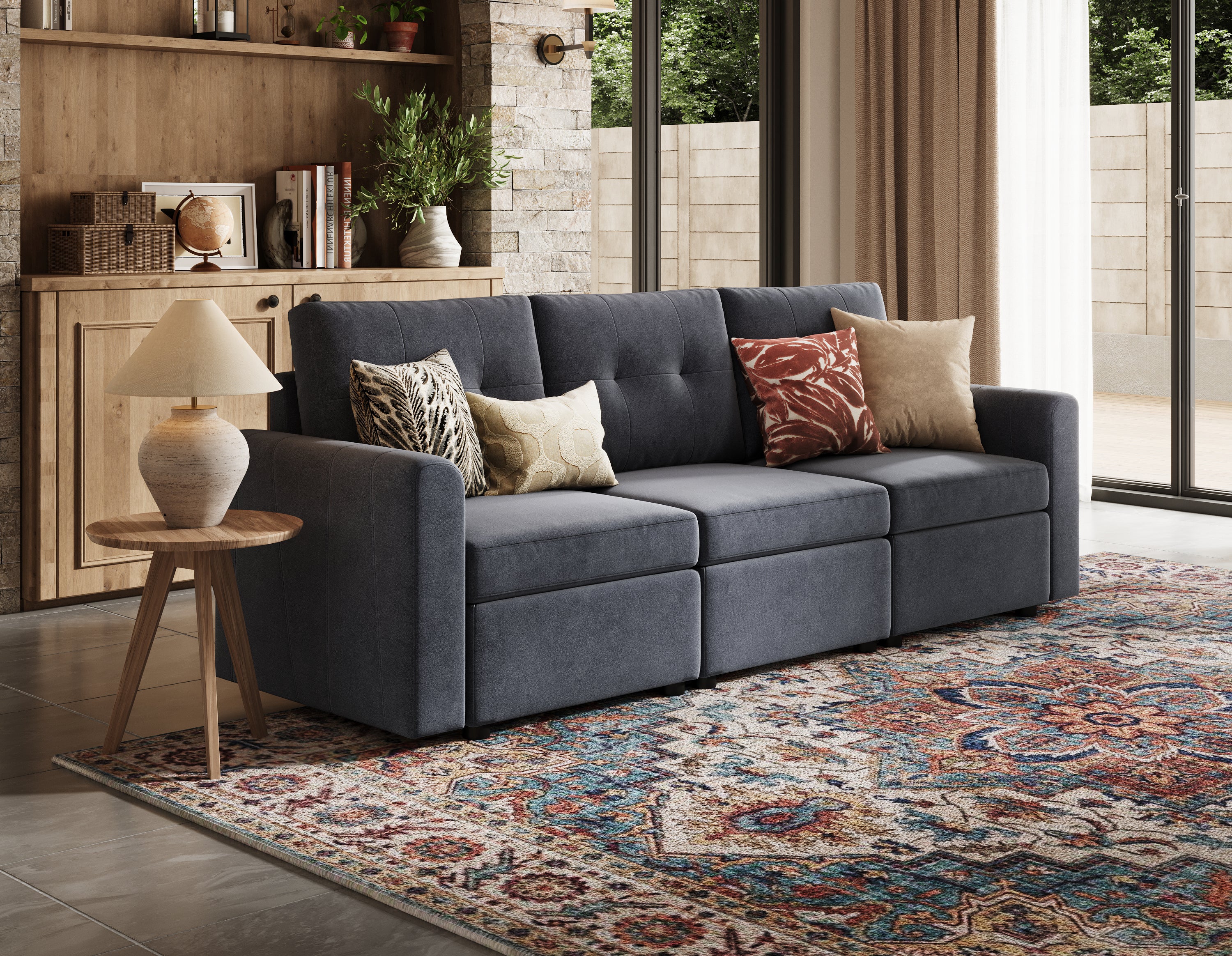 RUBIK III 3 Seats Sofa - LINSY HOME
