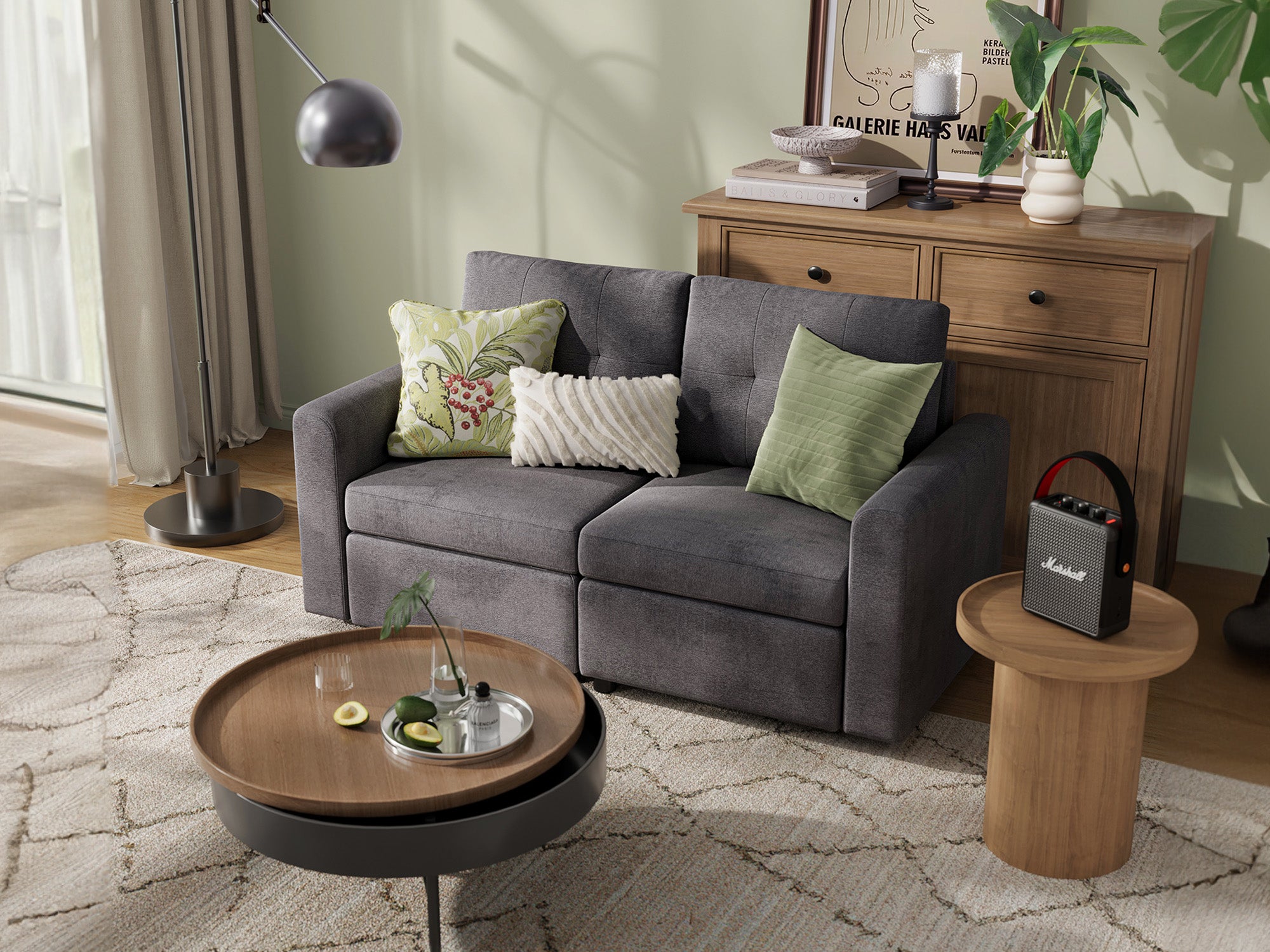 RUBIK III 2 Seats Sofa - LINSY HOME