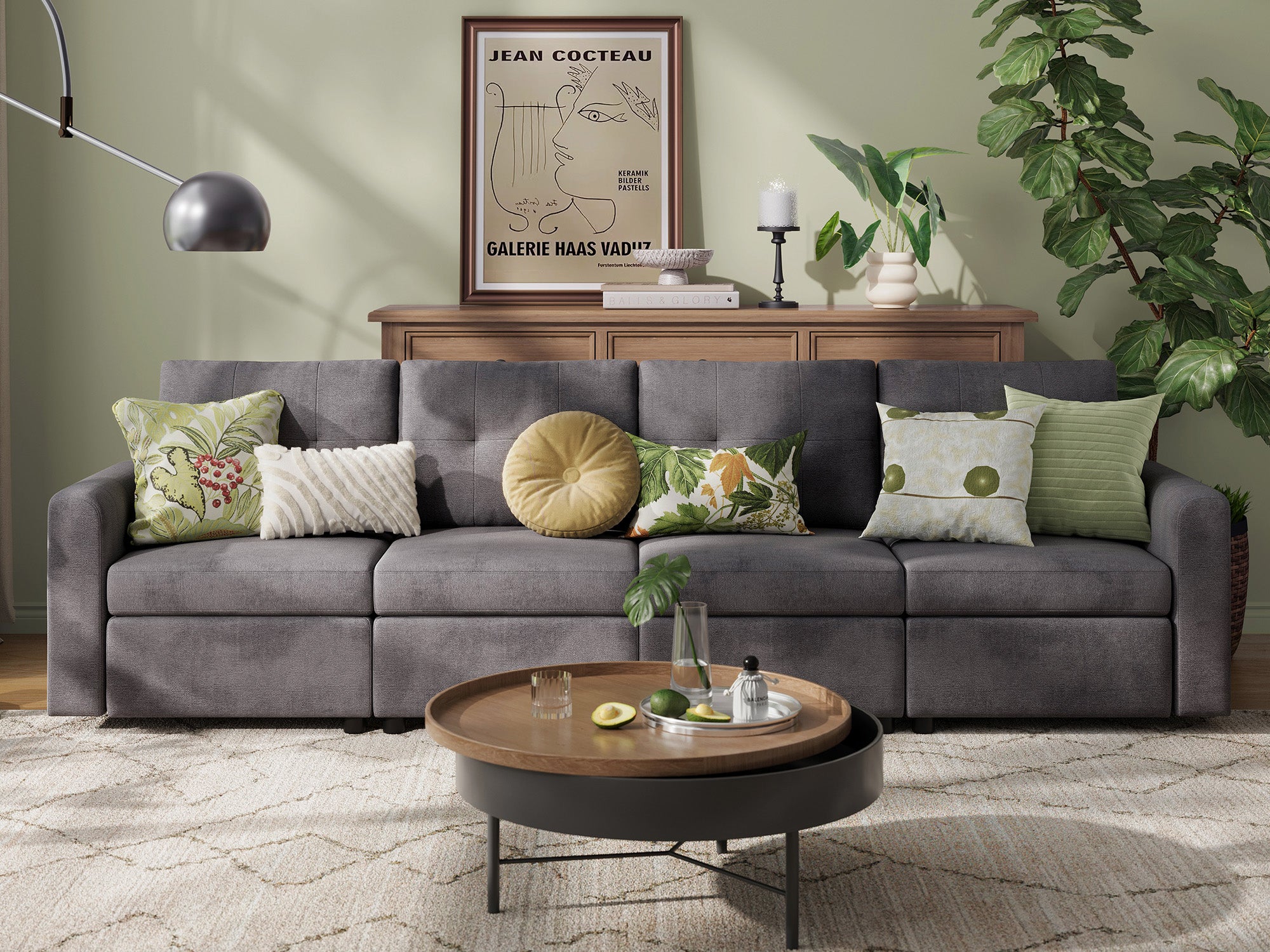 RUBIK III 4 Seats Sofa - LINSY HOME