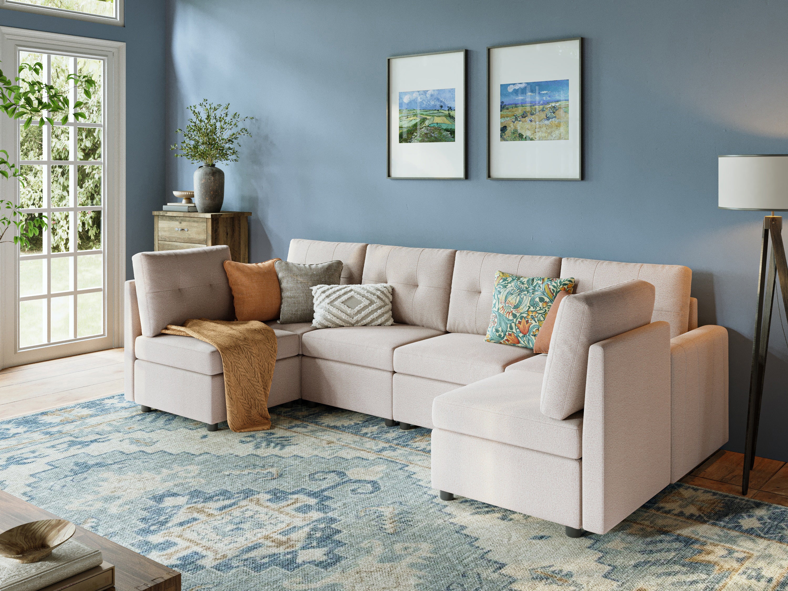 RUBIK III 6 Seats Sofa with An Additional Set of Covers - LINSY HOME