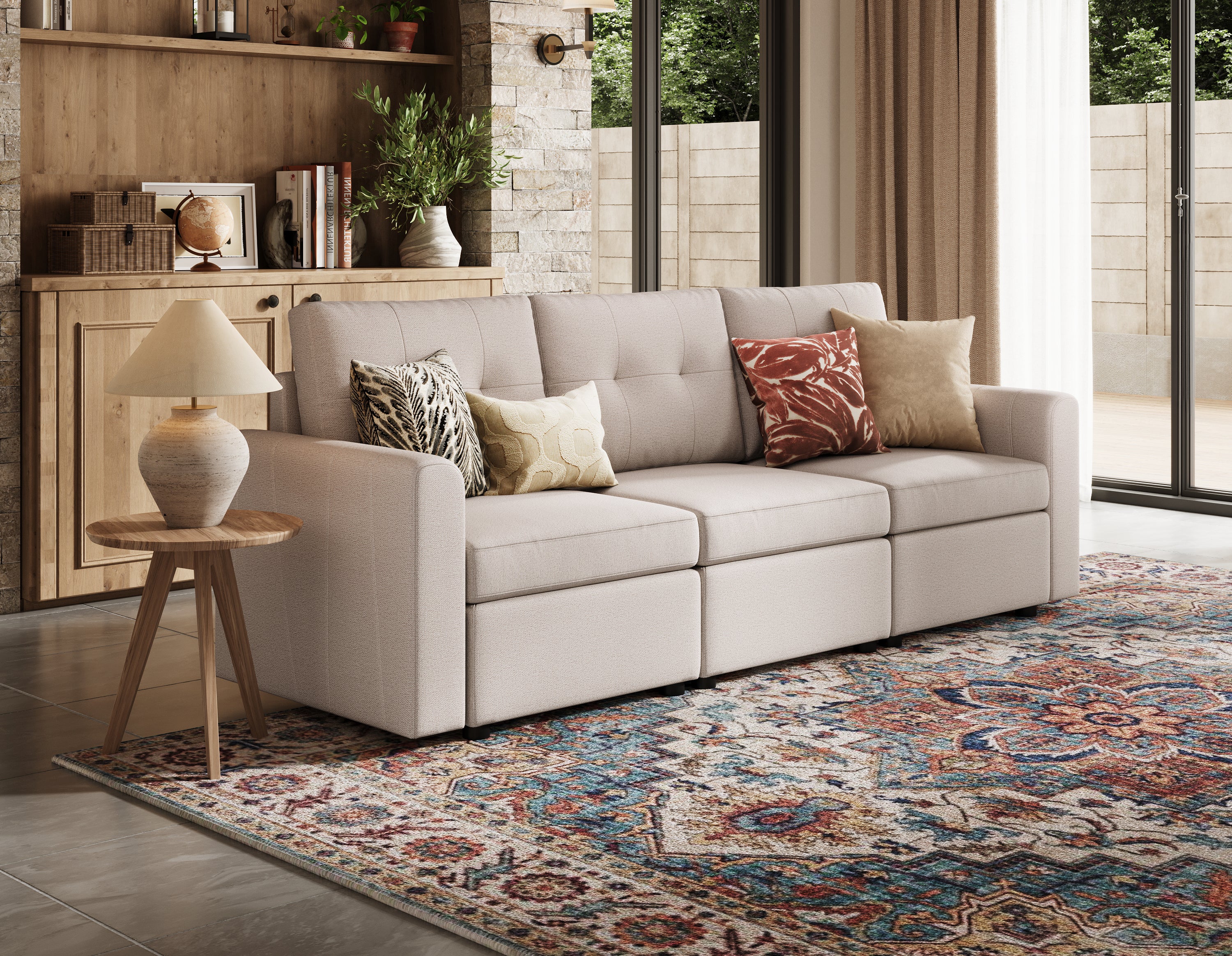 RUBIK III 3 Seats Sofa - LINSY HOME