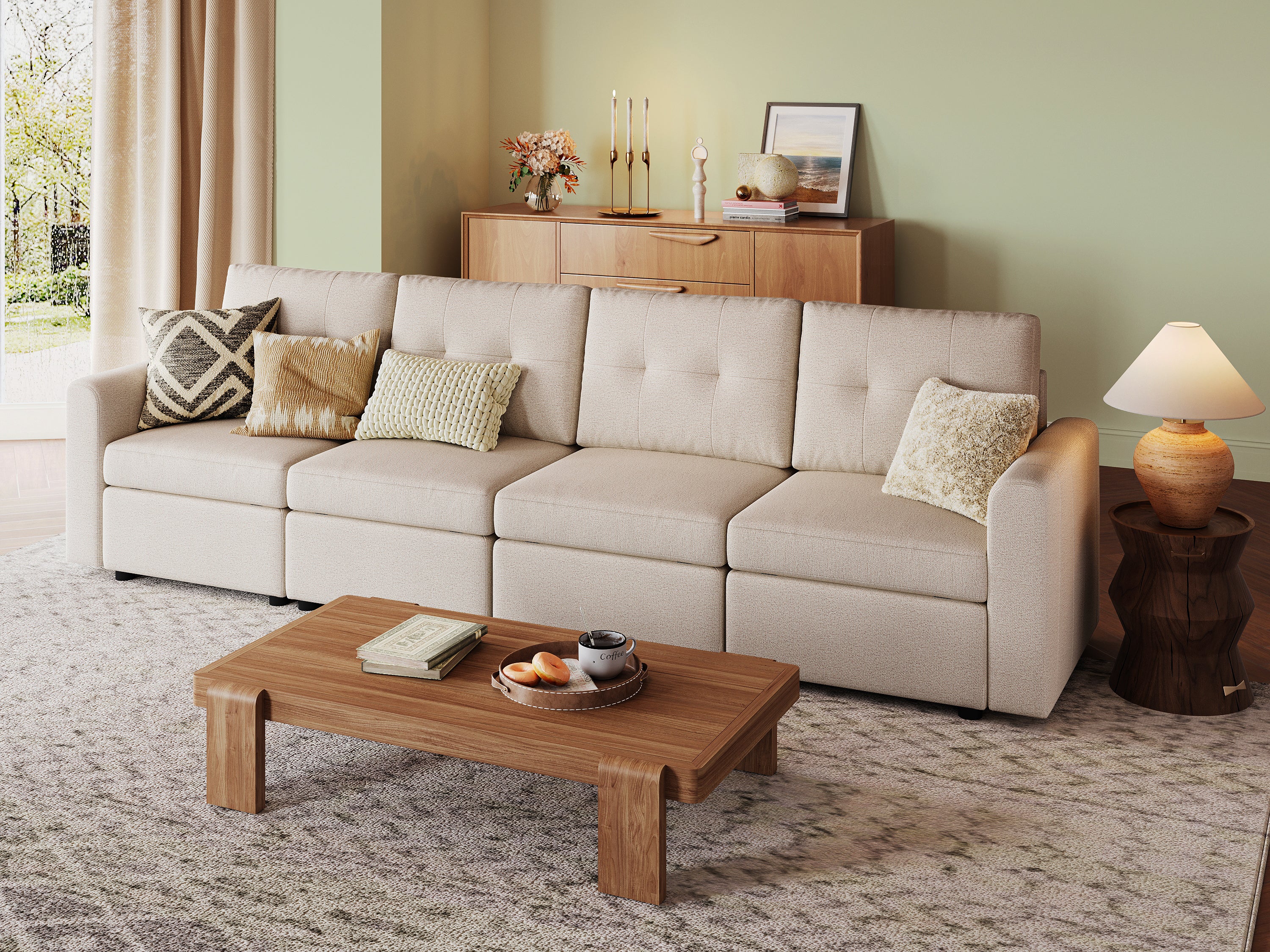 RUBIK III 4 Seats Sofa - LINSY HOME