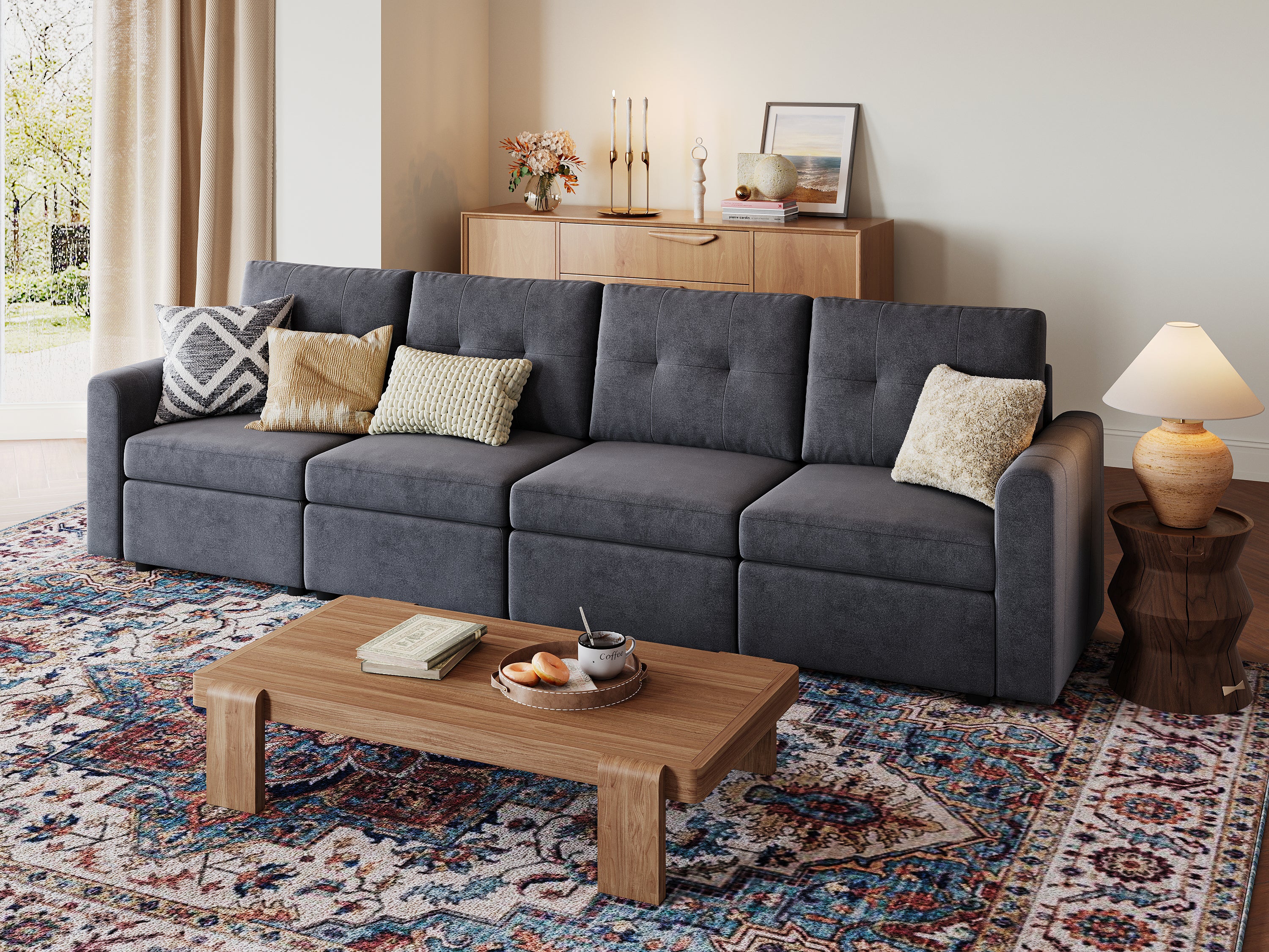 RUBIK III 4 Seats Sofa - LINSY HOME