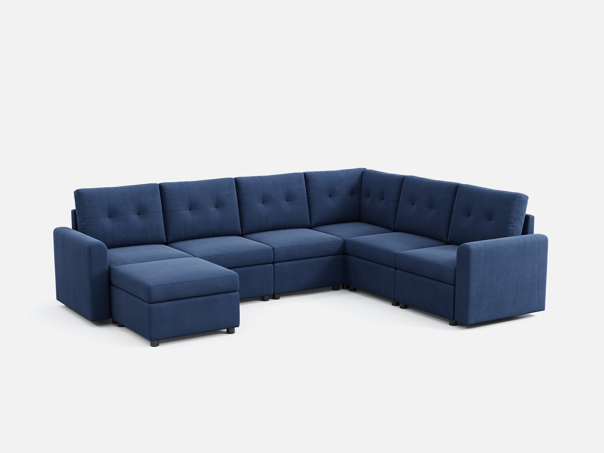 RUBIK III 5 Seats with Corner & Ottoman - LINSY HOME