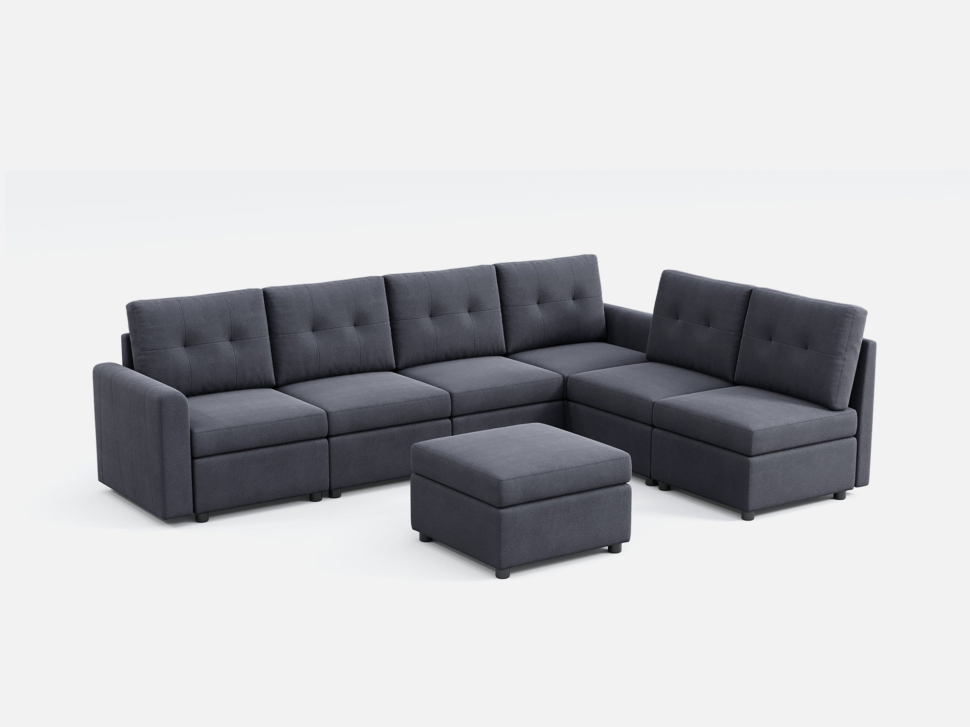 RUBIK III 6 Seats with Ottoman and An Additional Set of Covers - LINSY HOME