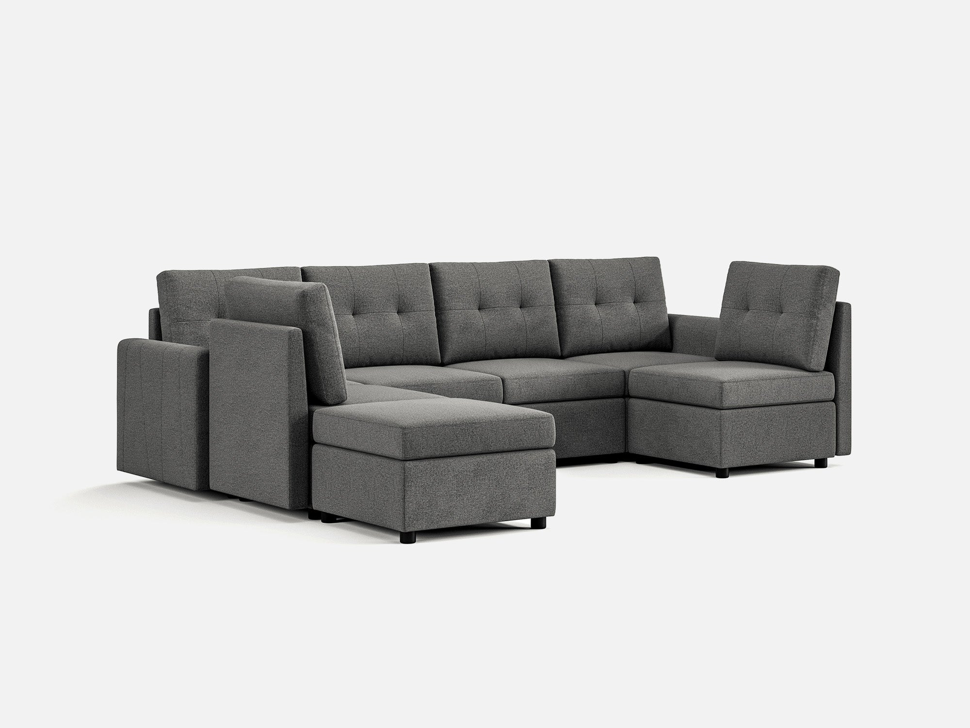 RUBIK III 6 Seats with Ottoman - LINSY HOME