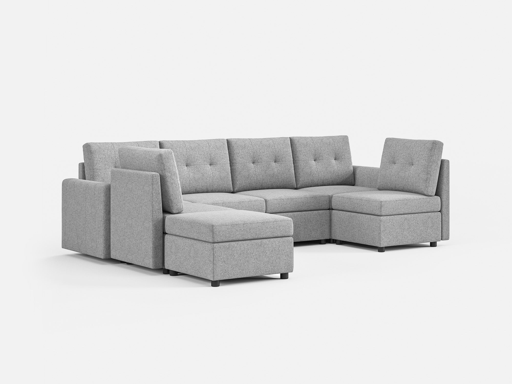 RUBIK III 6 Seats with Ottoman - LINSY HOME