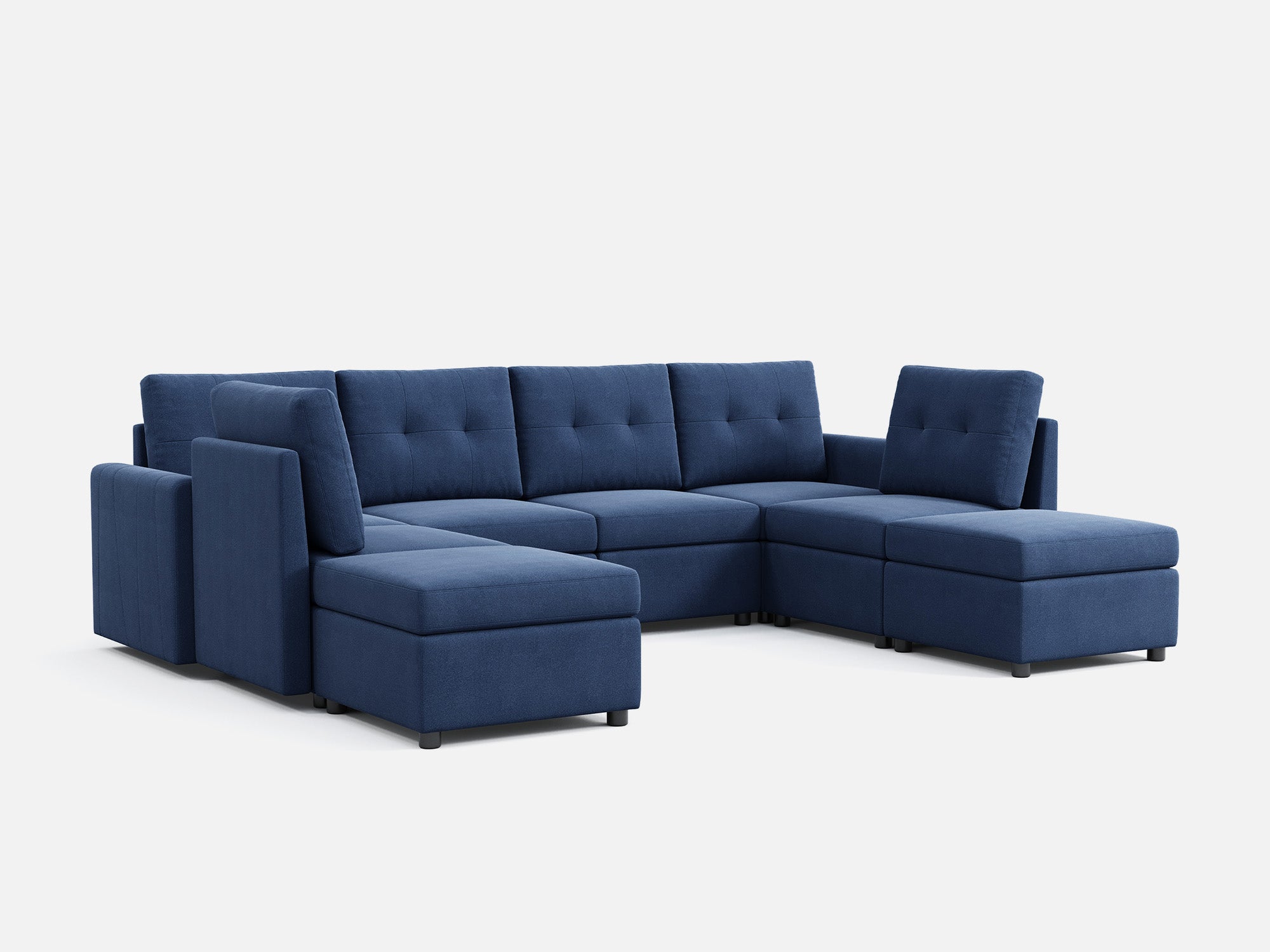 RUBIK III 6 Seats with 2 Ottomans and An Additional Set of Covers - LINSY HOME
