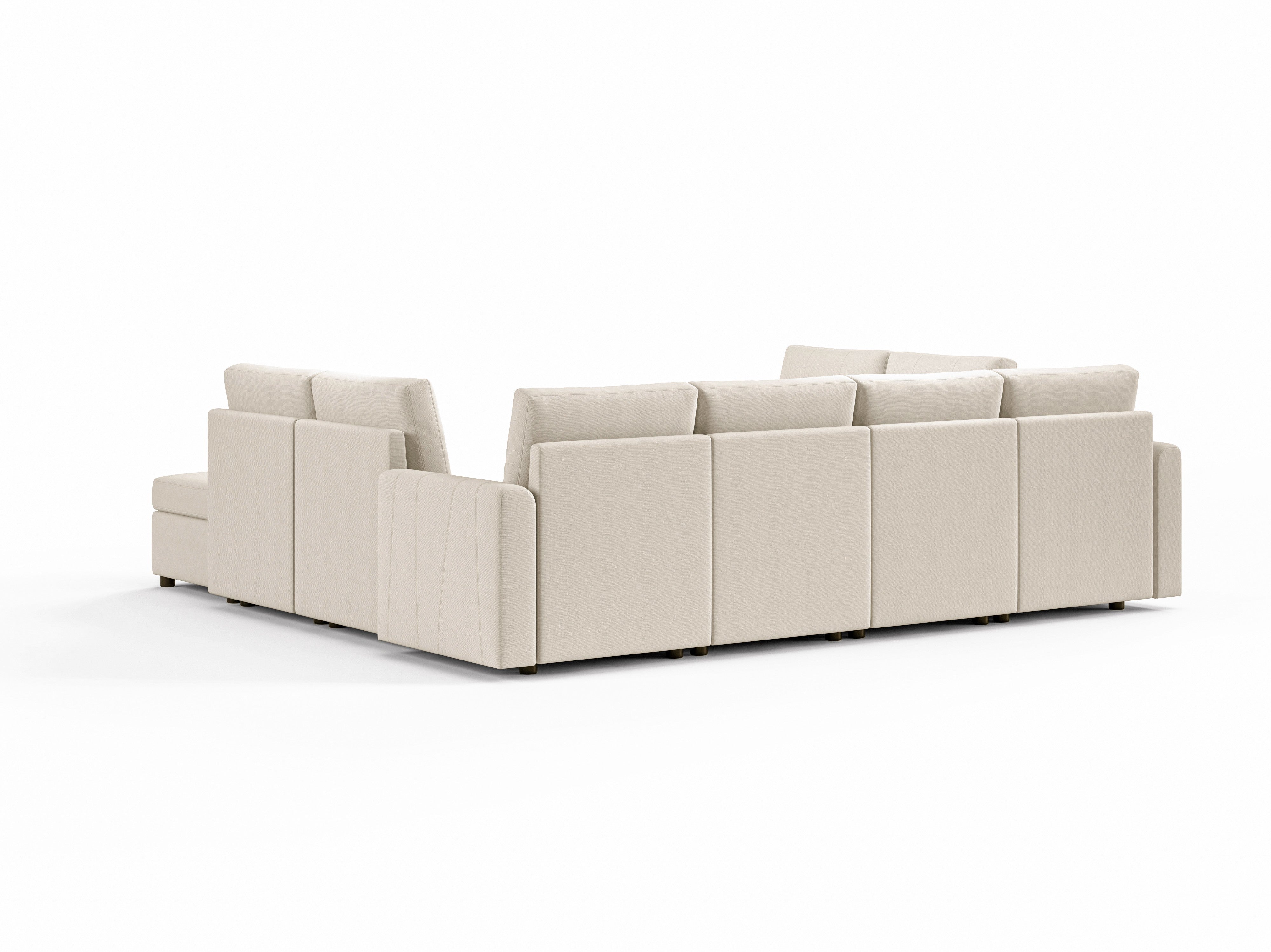 RUBIK III 8 Seats with 4 Ottomans and An Additional Set of Covers - LINSY HOME
